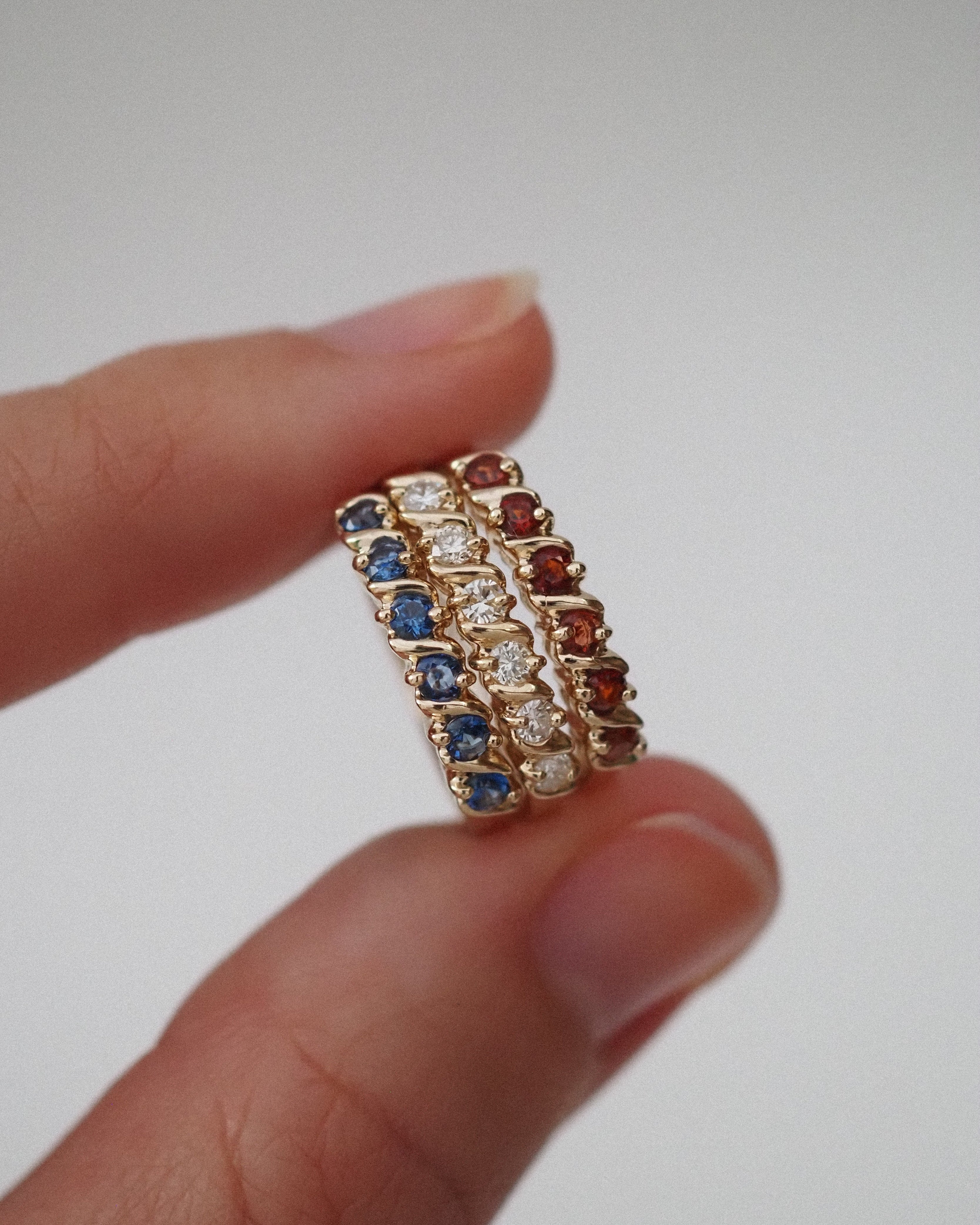 CARMEN RING BLUE SAPPHIRES
