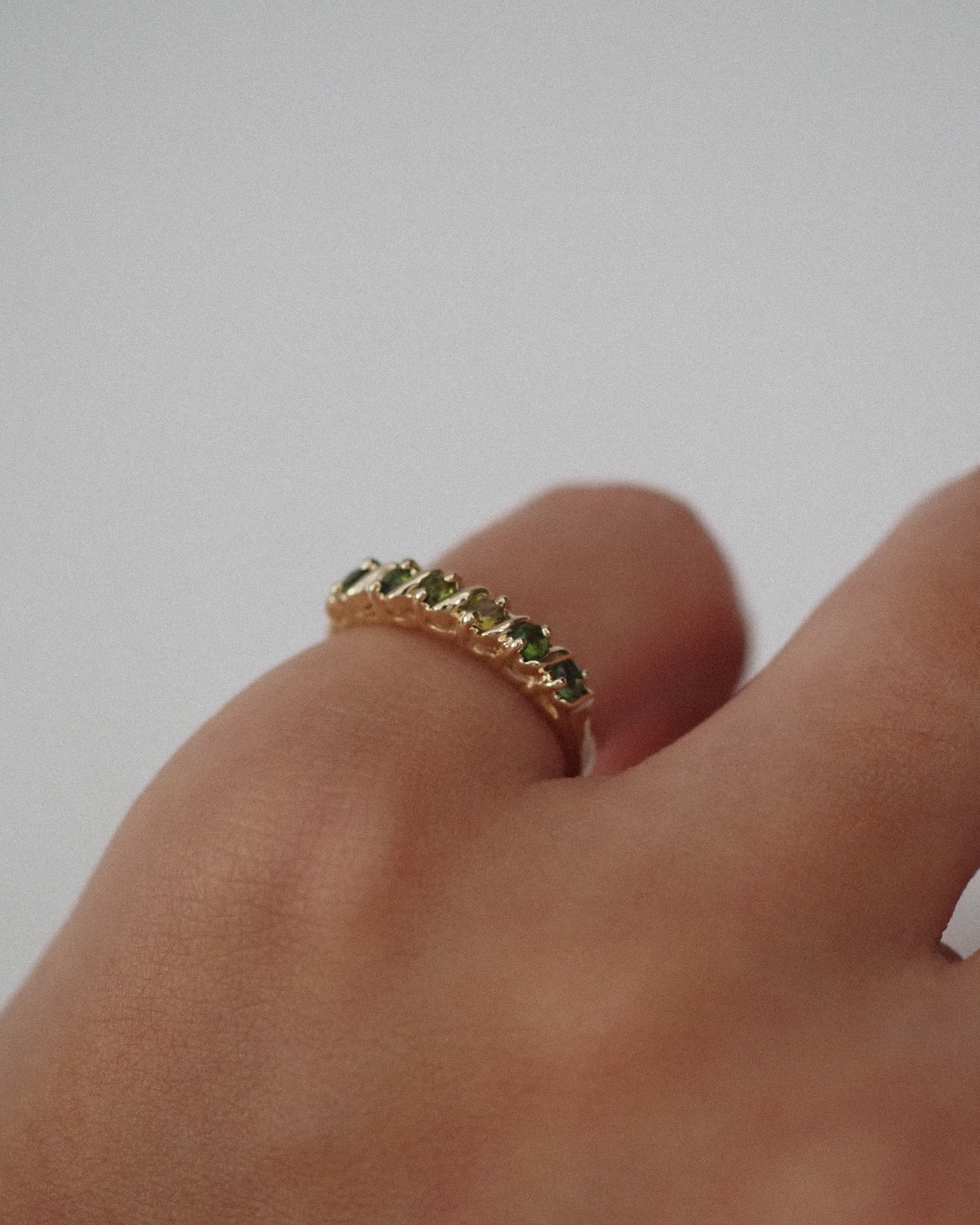 CARMEN RING GREEN TOURMALINES