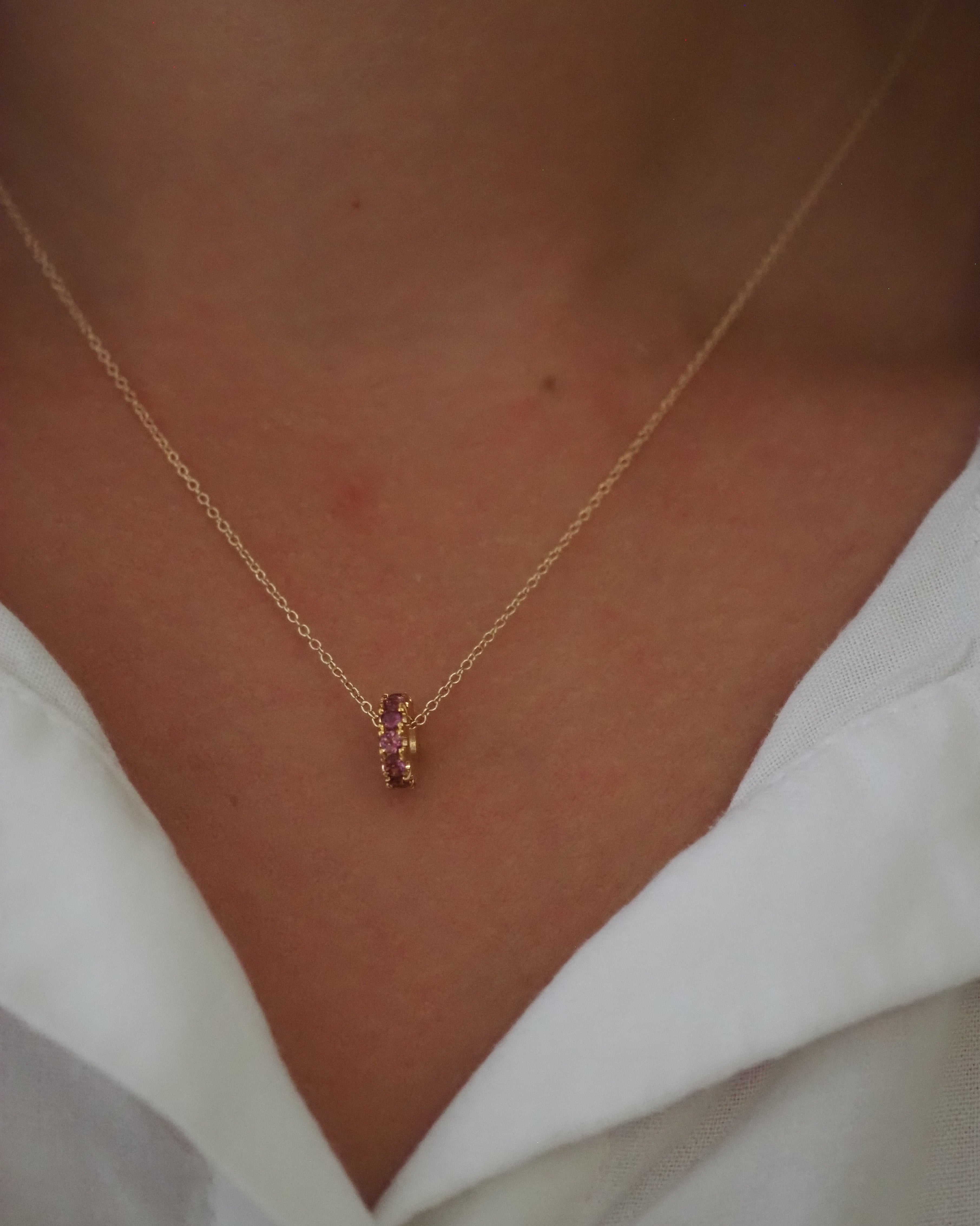 THE RONDELLE PINK TOURMALINES