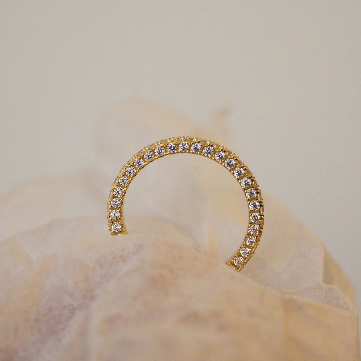 THREE SIDED ETERNITY RING