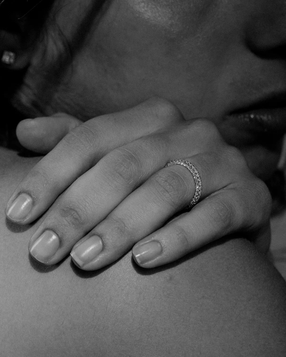 THREE SIDED ETERNITY RING