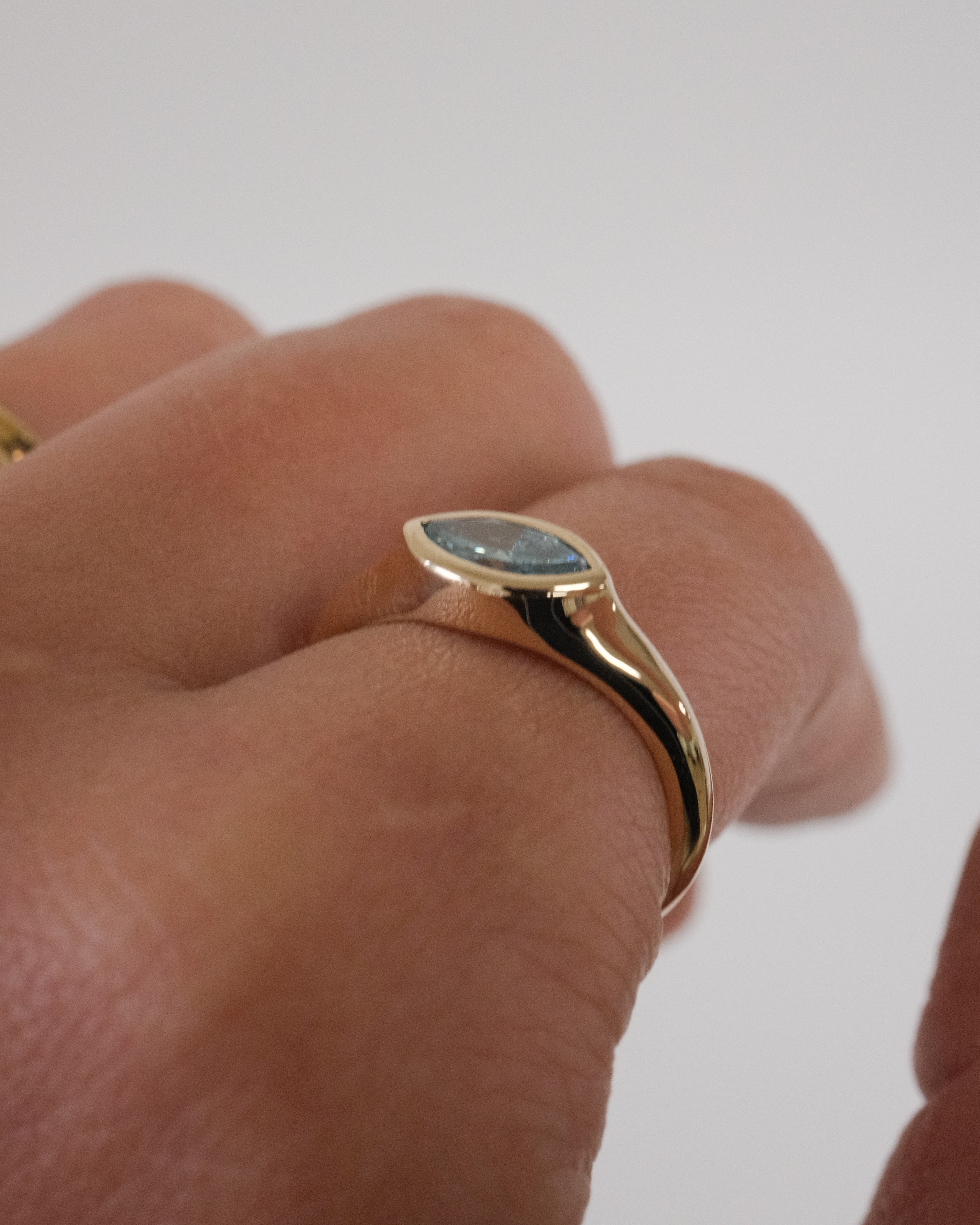 CELINE RING ~0.50ct BLUE DIAMOND