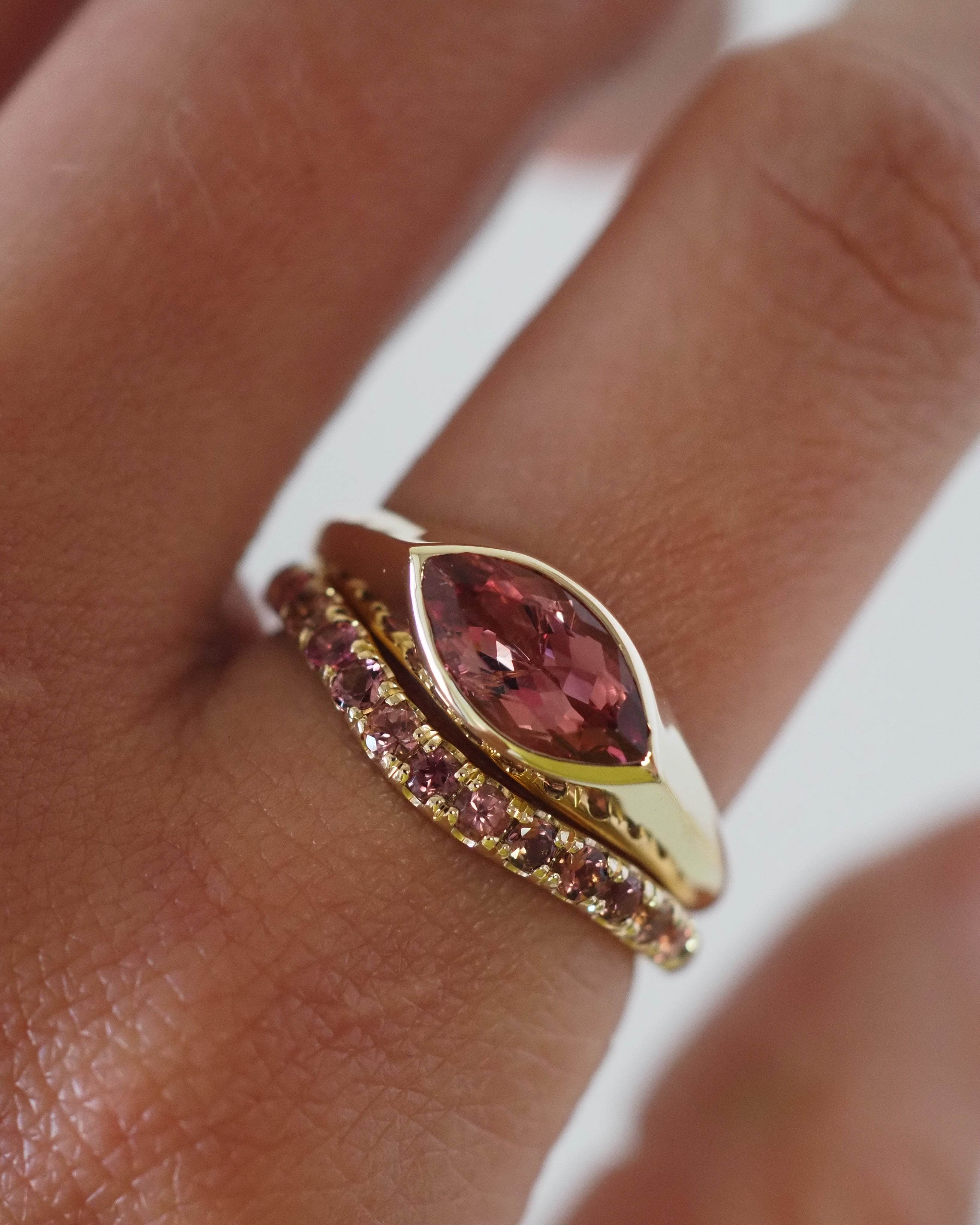 CELINE RING - PINK TOURMALINE