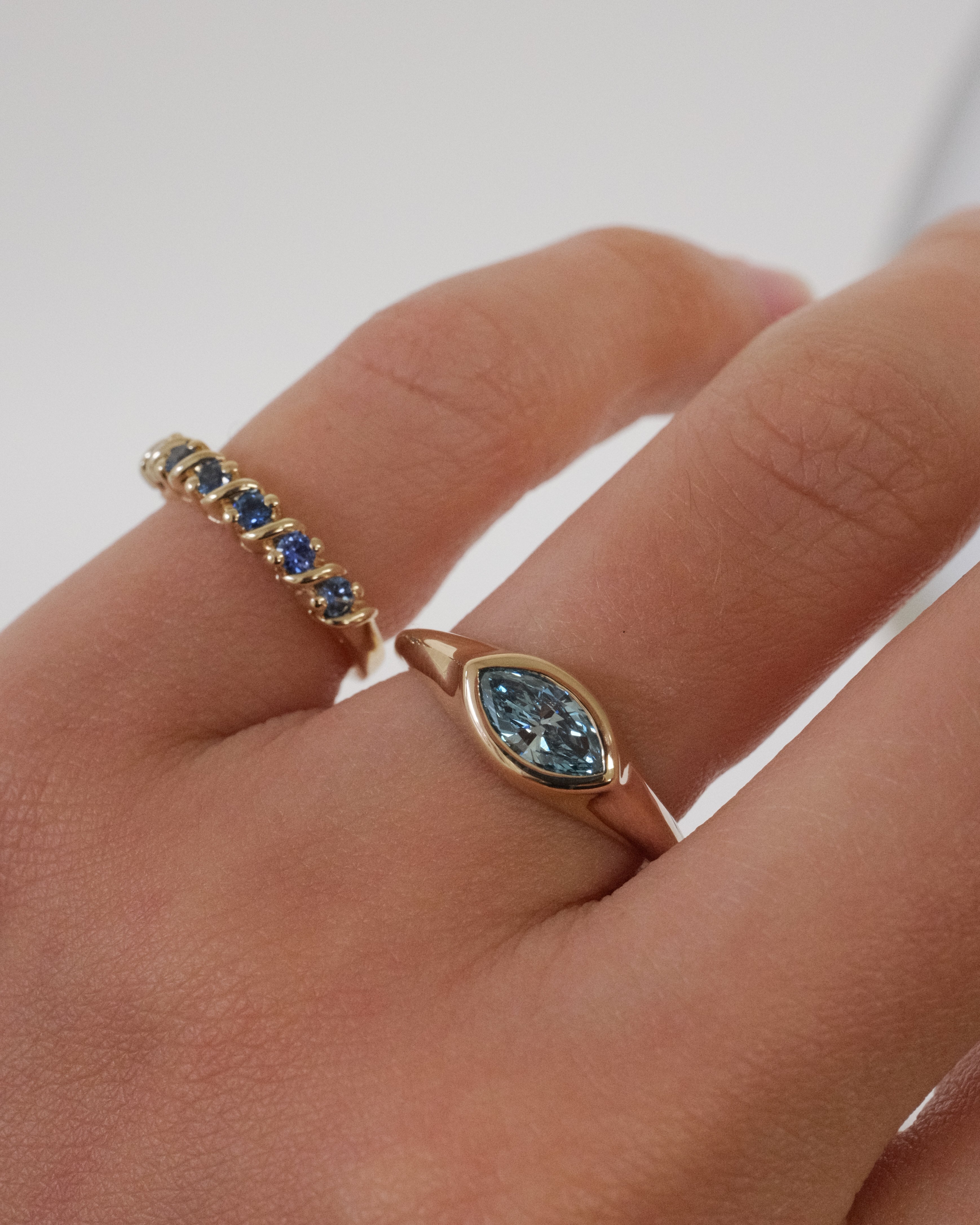 CELINE RING ~0.50ct BLUE DIAMOND