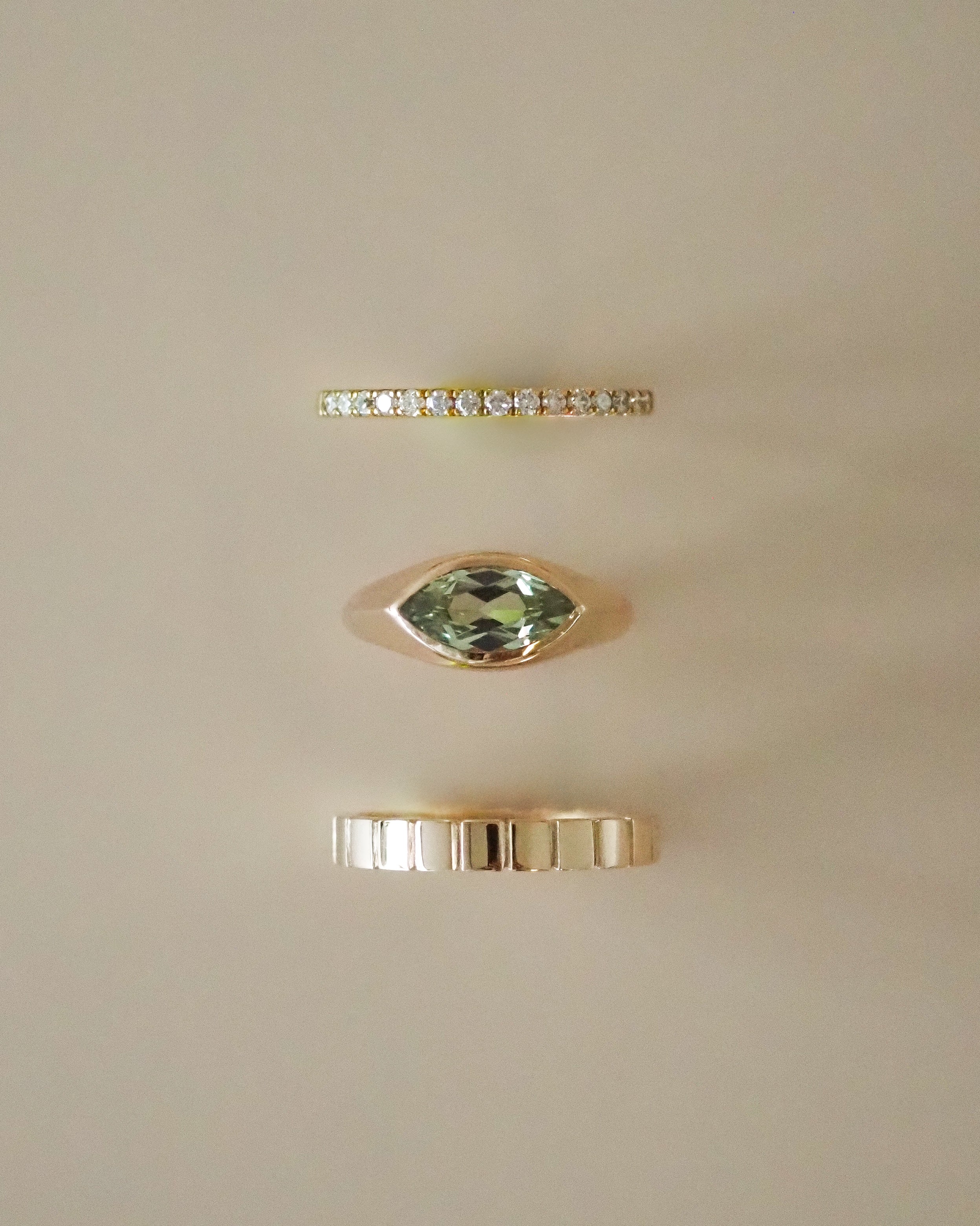 CELINE RING - GREEN SAPPHIRE