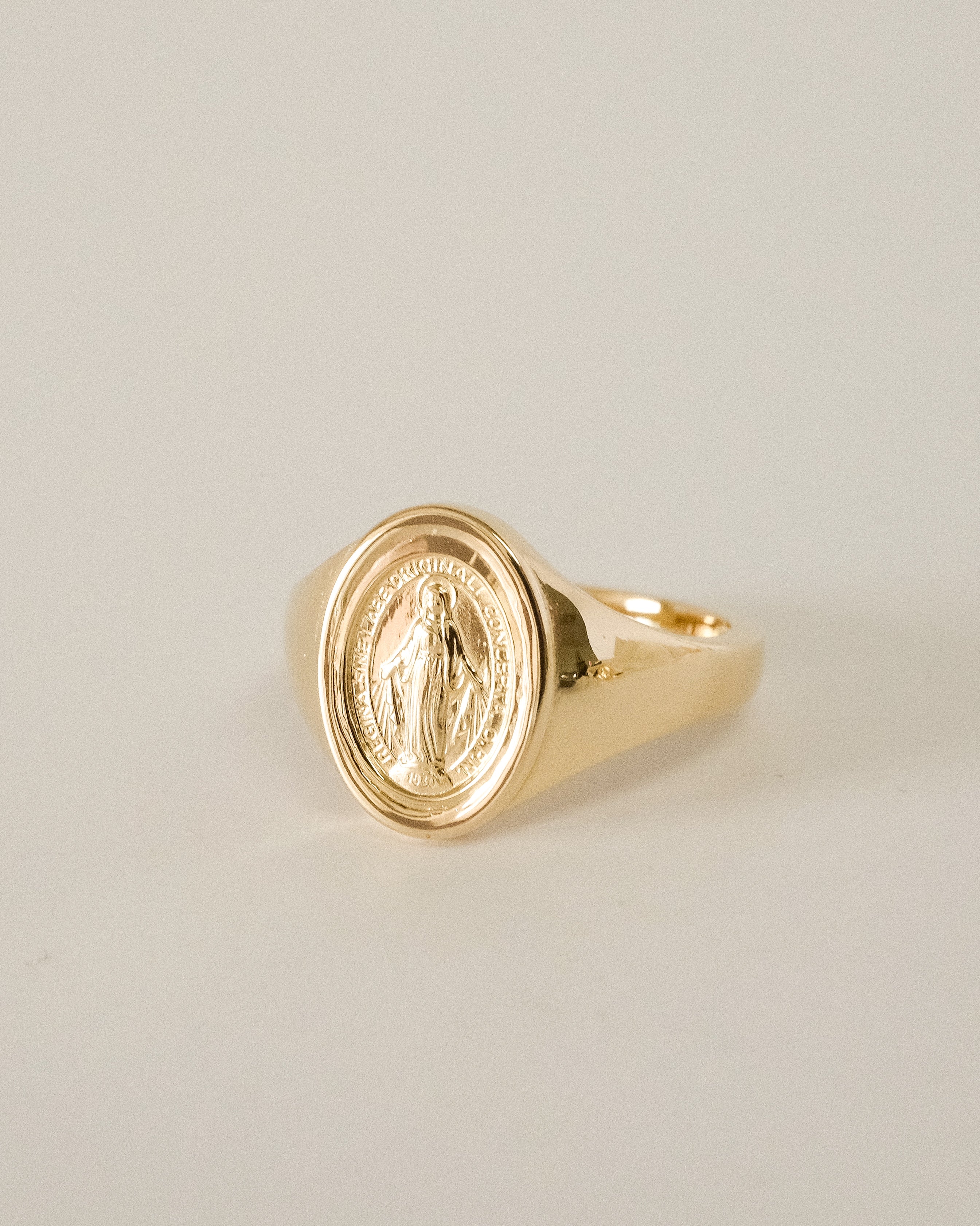 HOLY MEDAL SIGNET RING