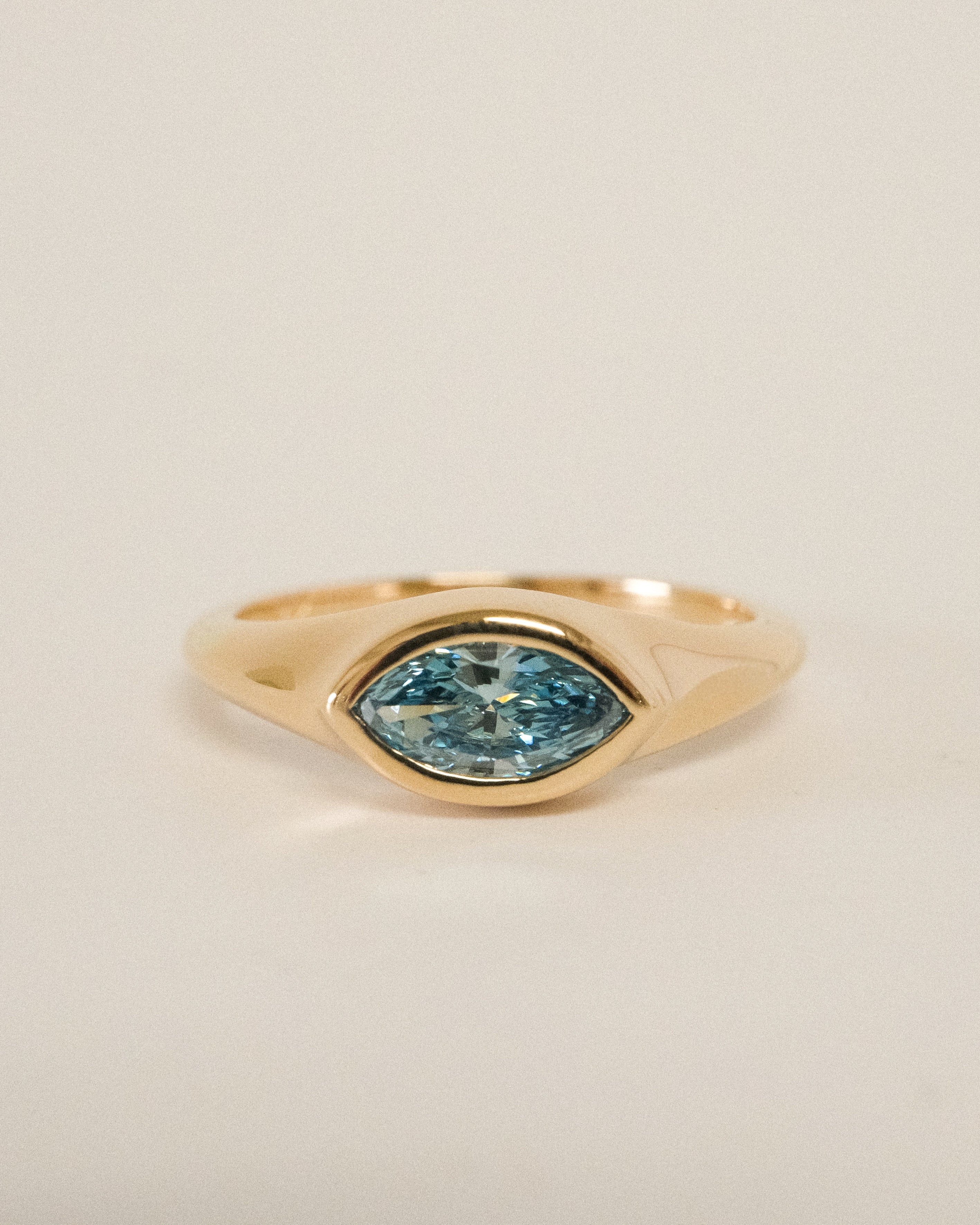CELINE RING ~0.50ct BLUE DIAMOND