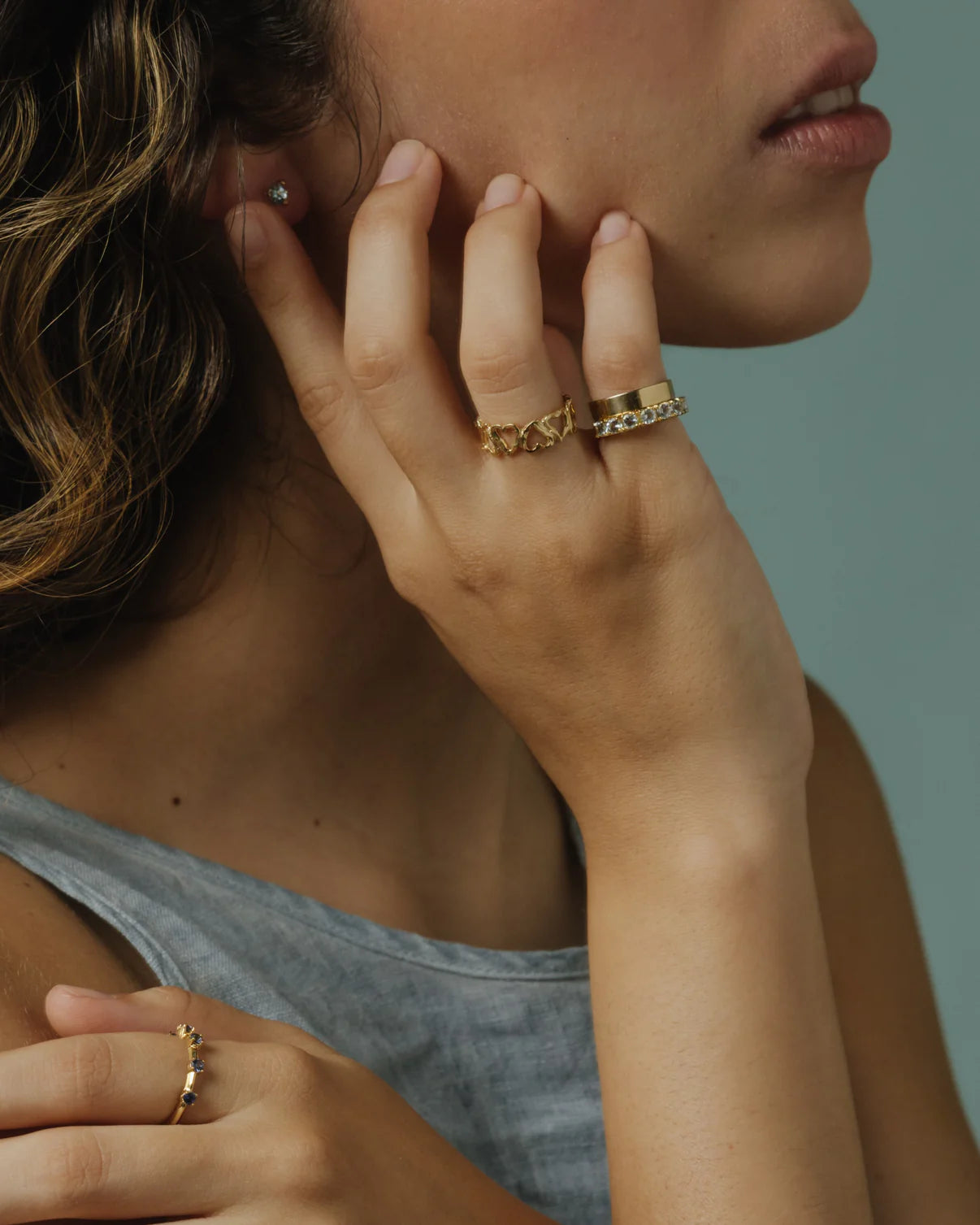 ANNA RING AQUAMARINES