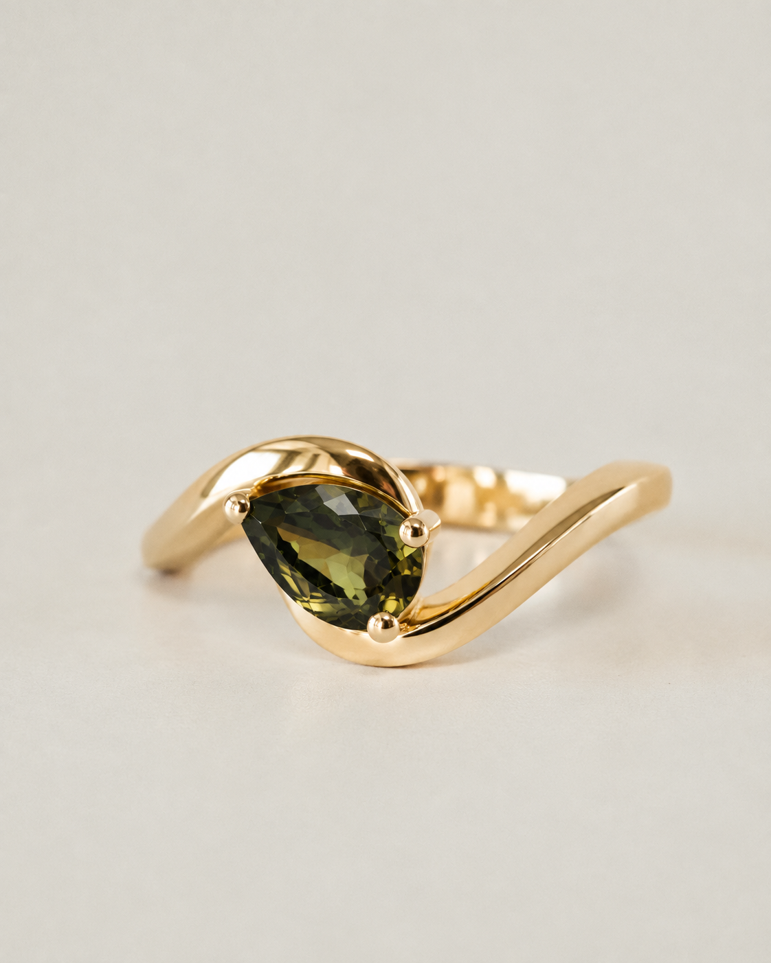 AVA RING - GREEN TOURMALINE