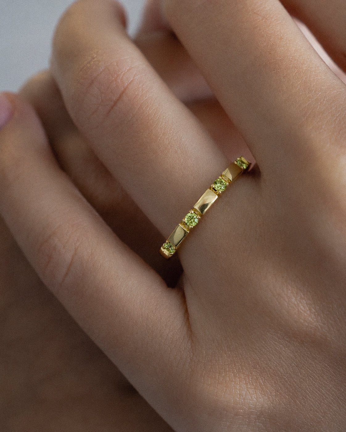 BIANCA RING - PERIDOTS