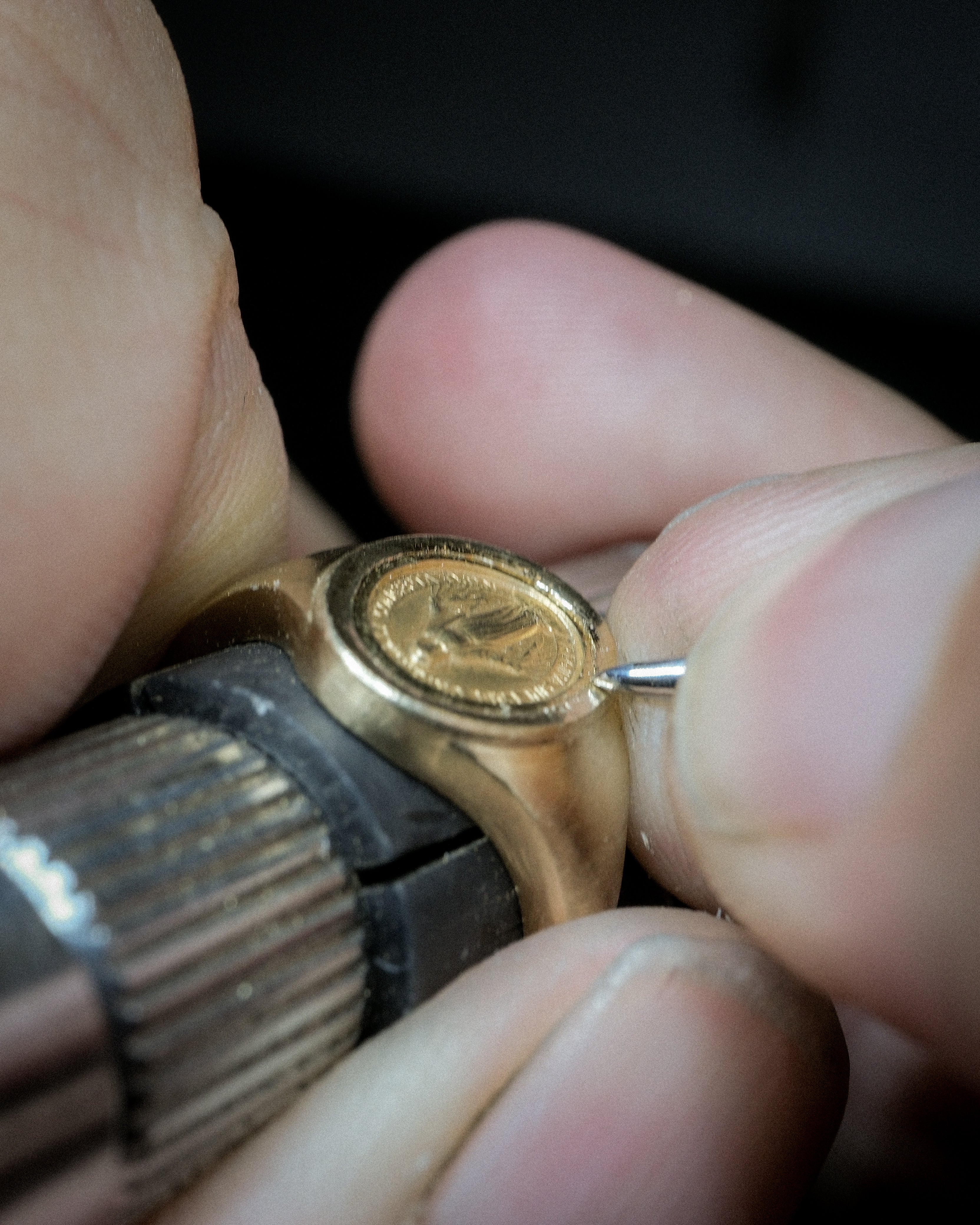 HOLY MEDAL SIGNET RING