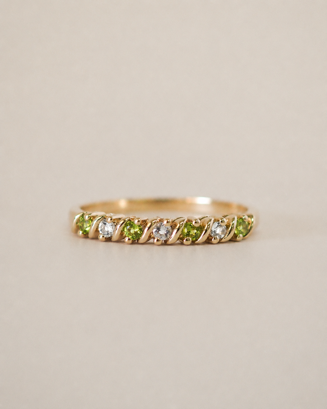 CARMEN RING - DIAMONDS AND PERIDOTS