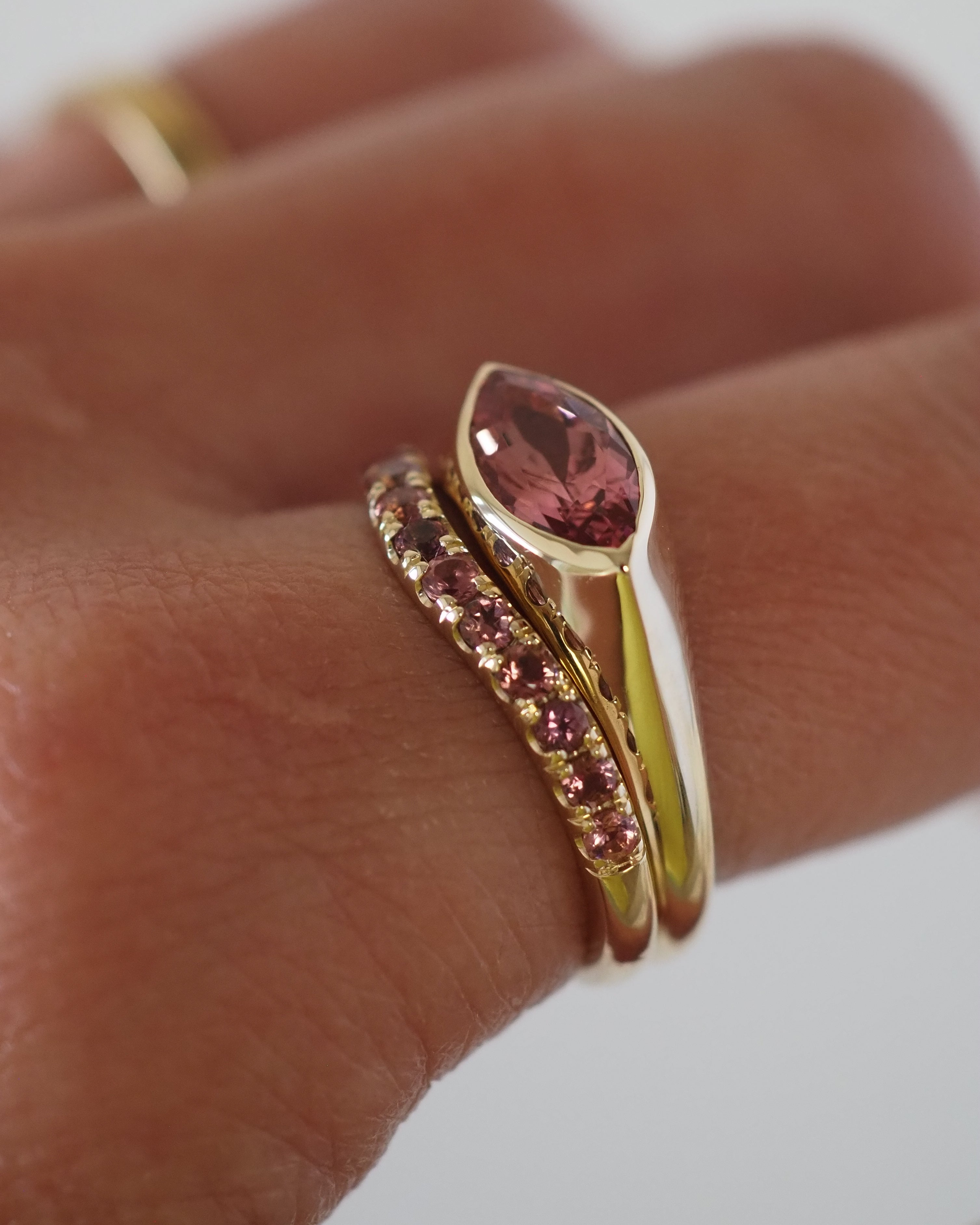 IRIS RING - PINK TOURMALINES