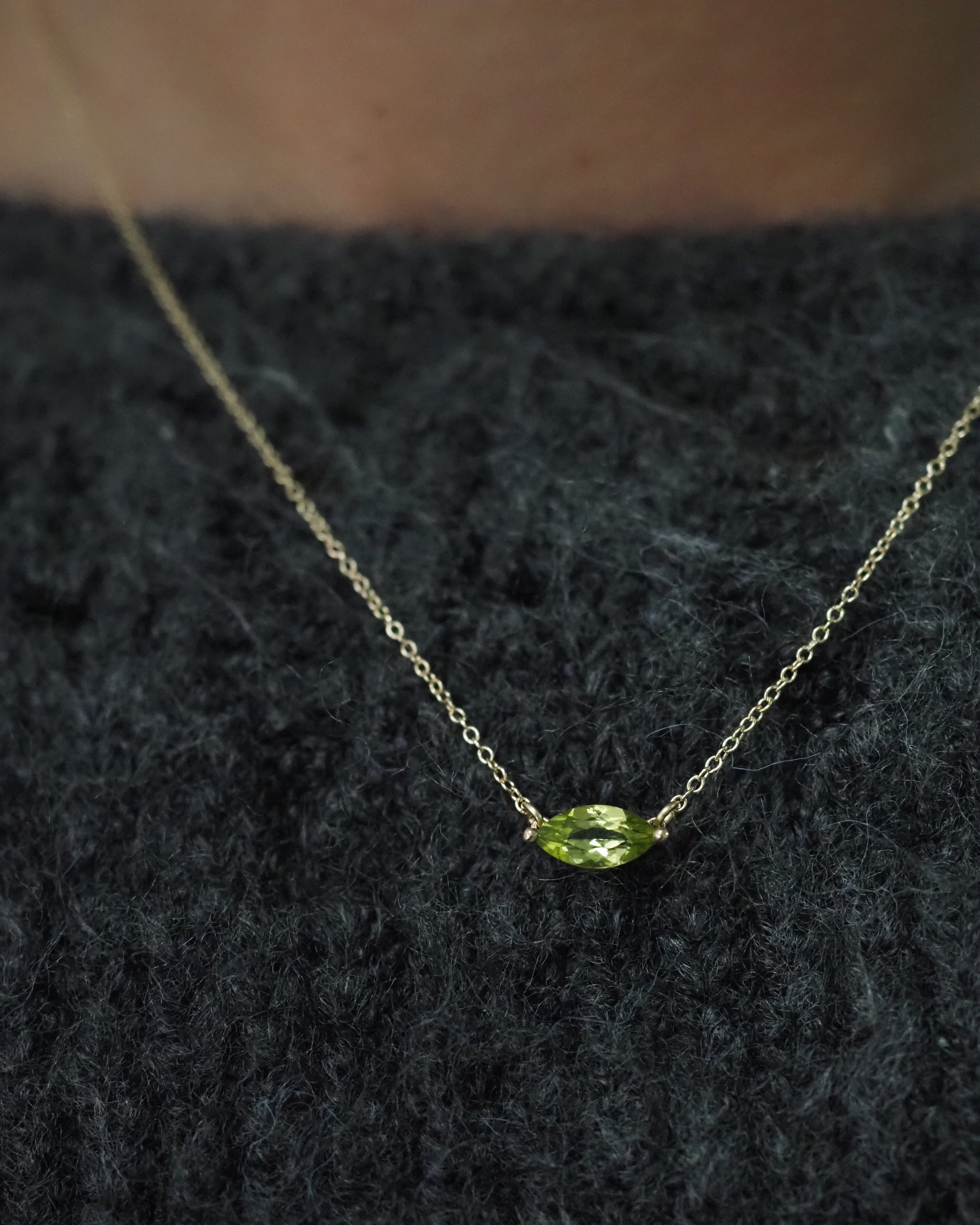 MARQUISE NECKLACE - PERIDOT