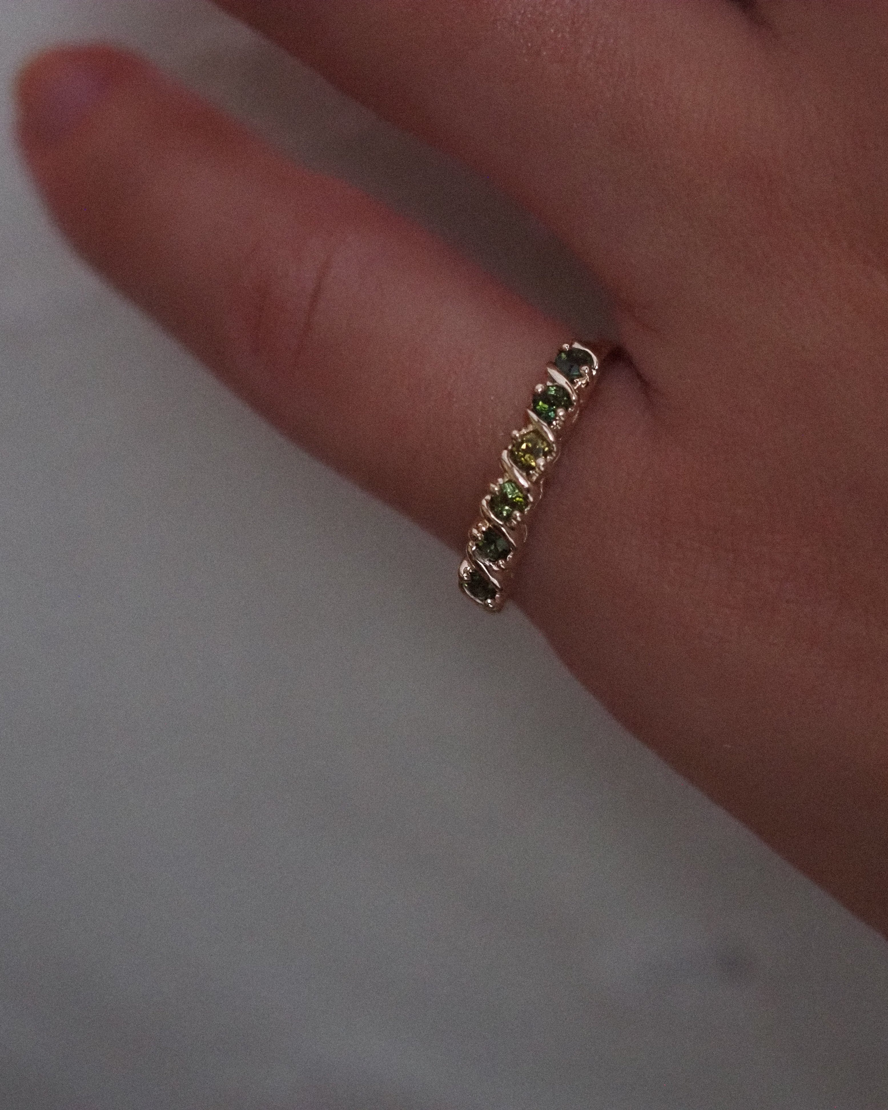 CARMEN RING GREEN TOURMALINES