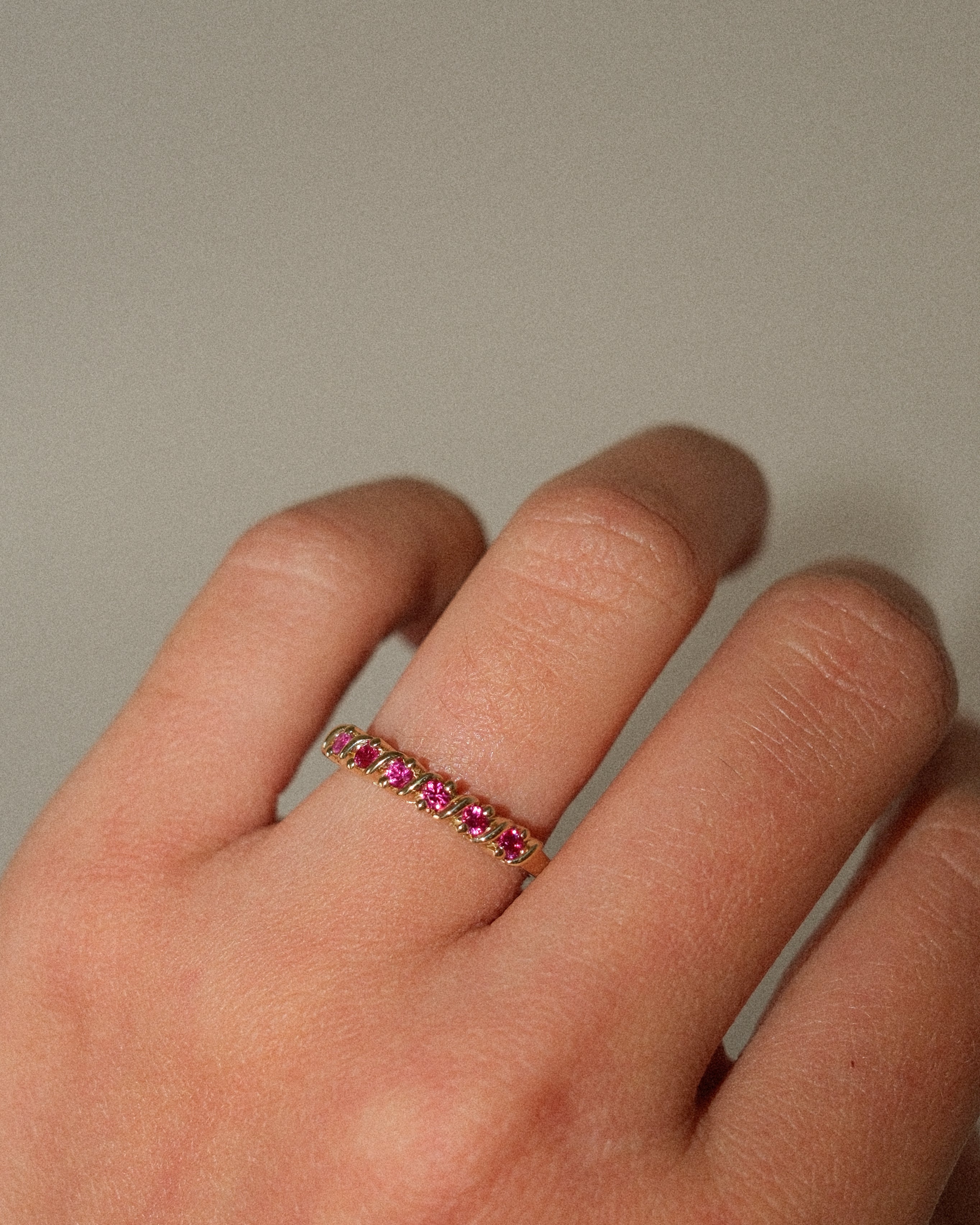 CARMEN RING - HOT PINK CZ