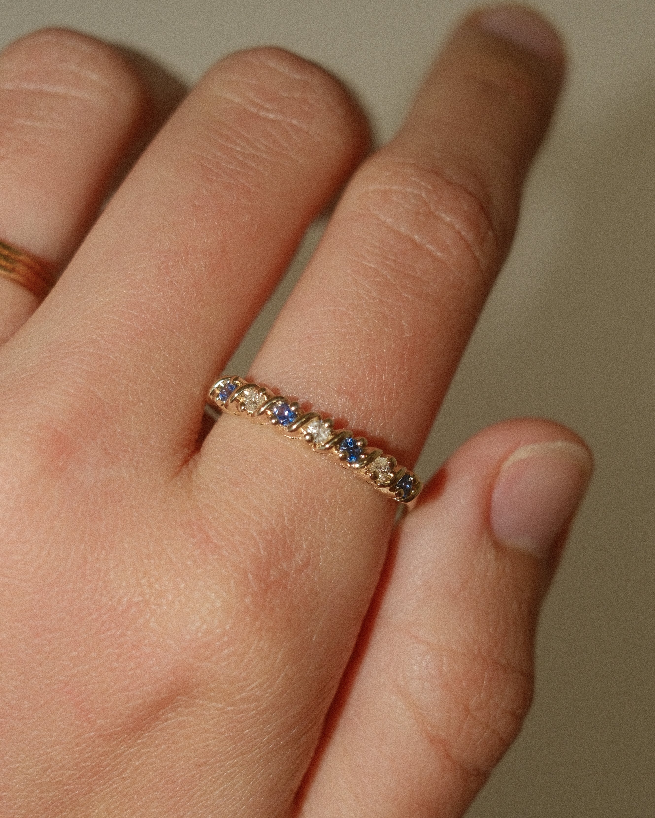 CARMEN RING - DIAMONDS AND SAPPHIRES
