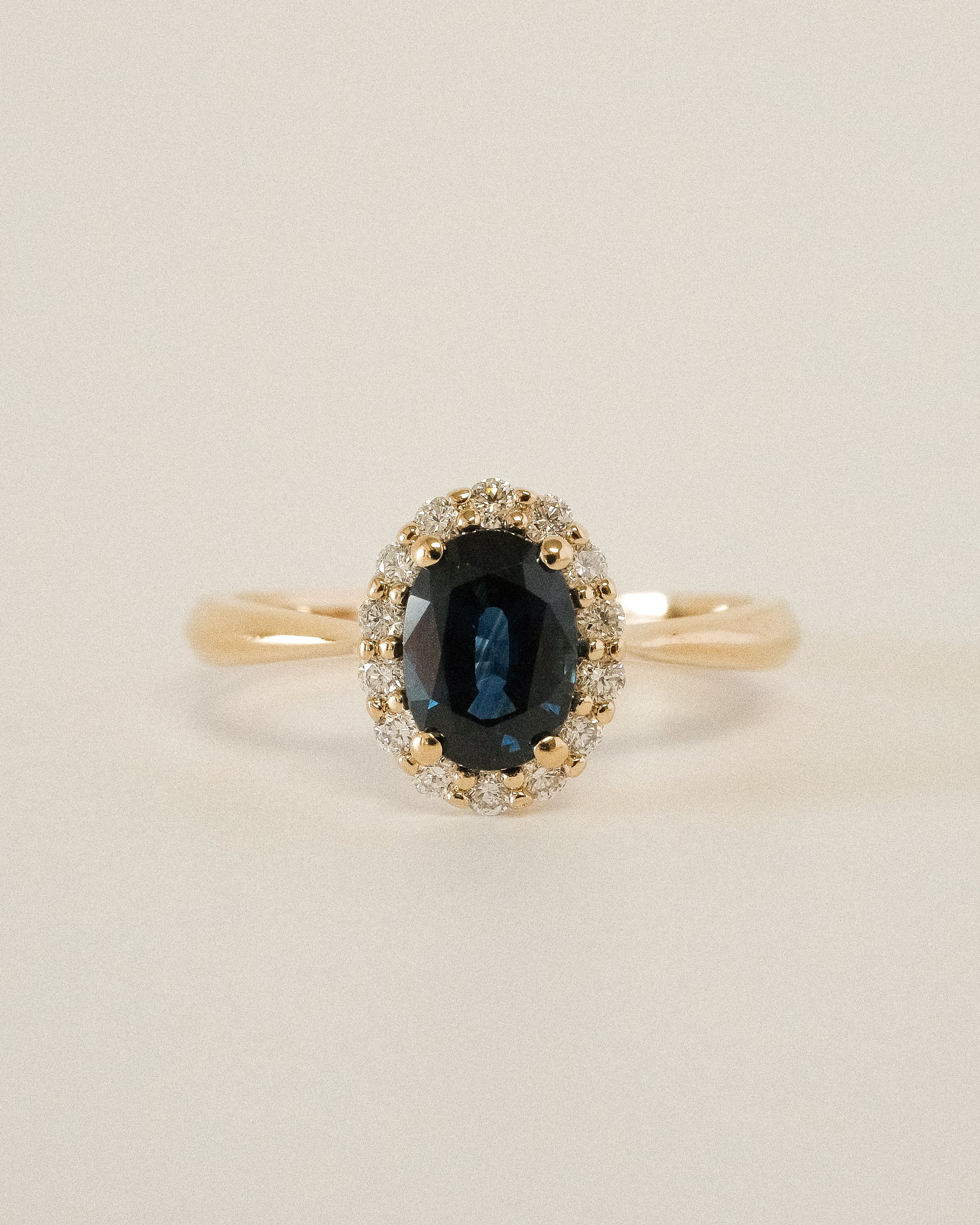 DIANE ENGAGEMENT RING - OVAL SAPPHIRE AND DIAMONDS