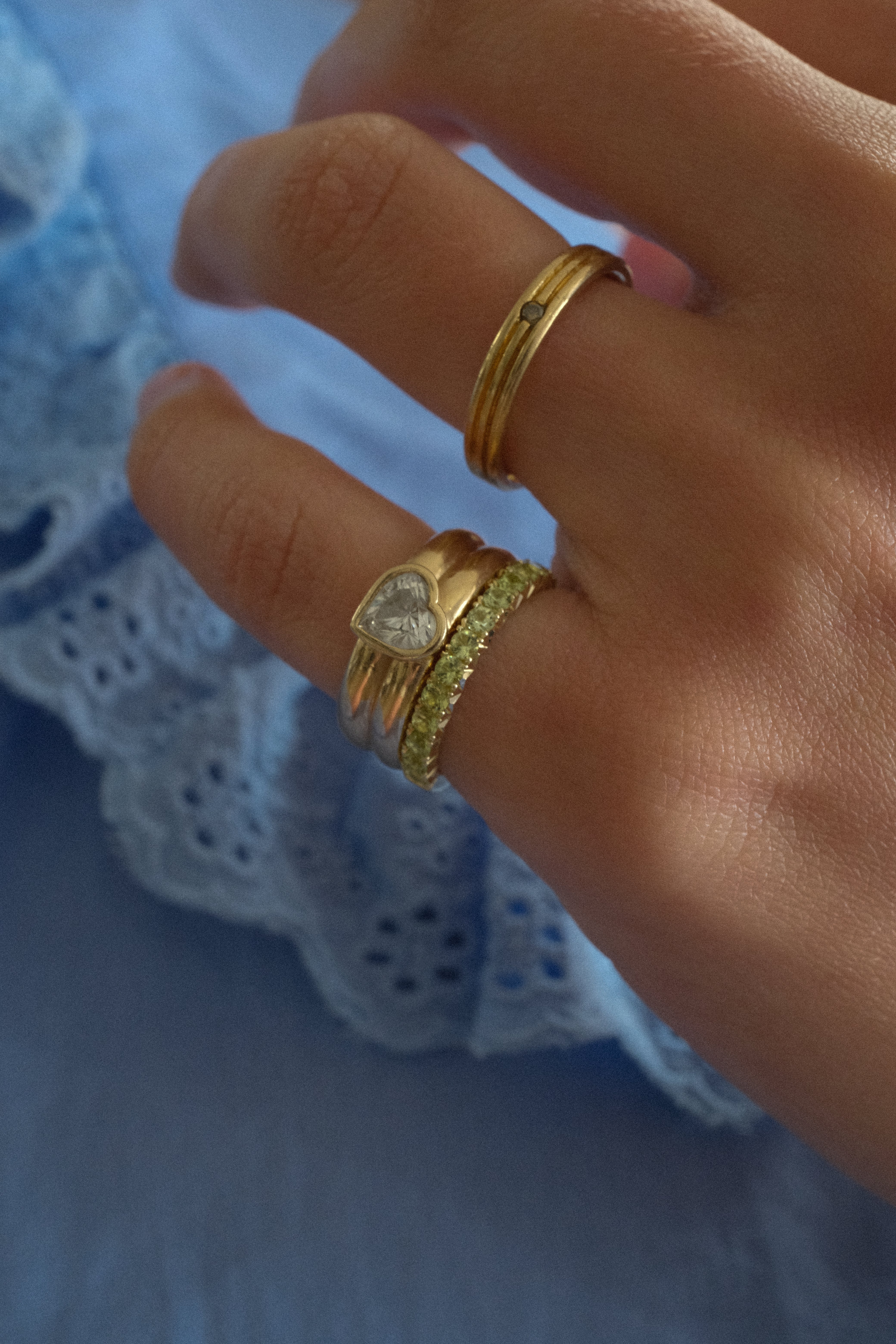 PERIDOTS BAND RING