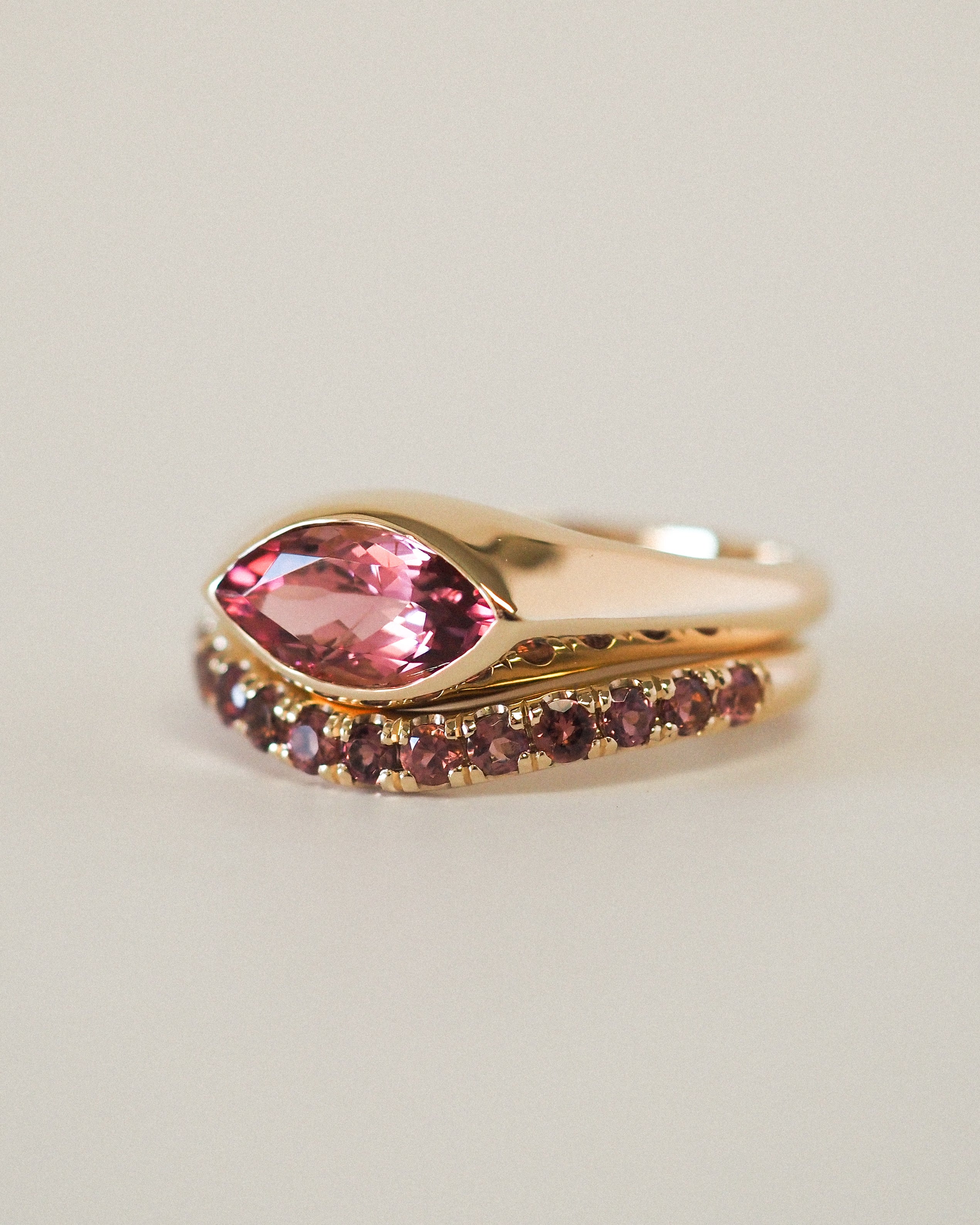 IRIS RING - PINK TOURMALINES
