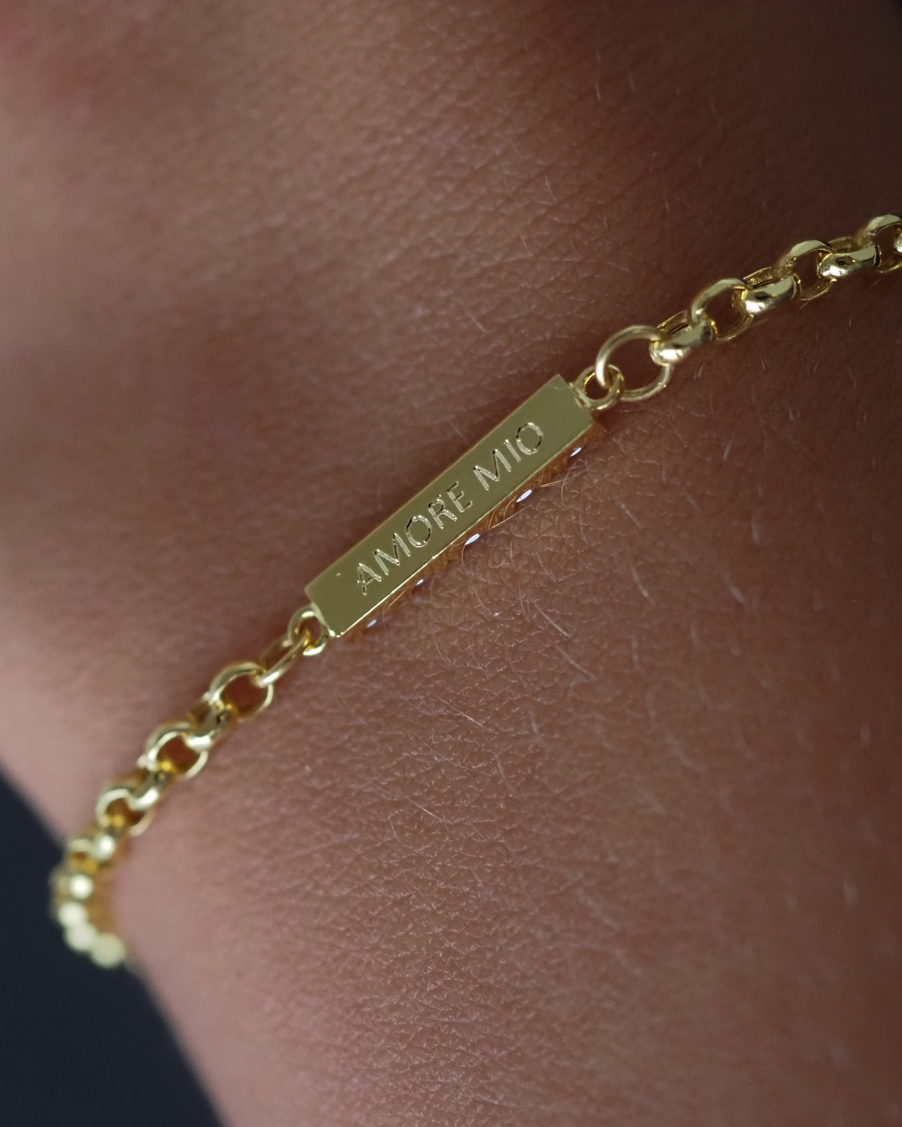 FRENCH BAR BRACELET - 5 DIAMONDS