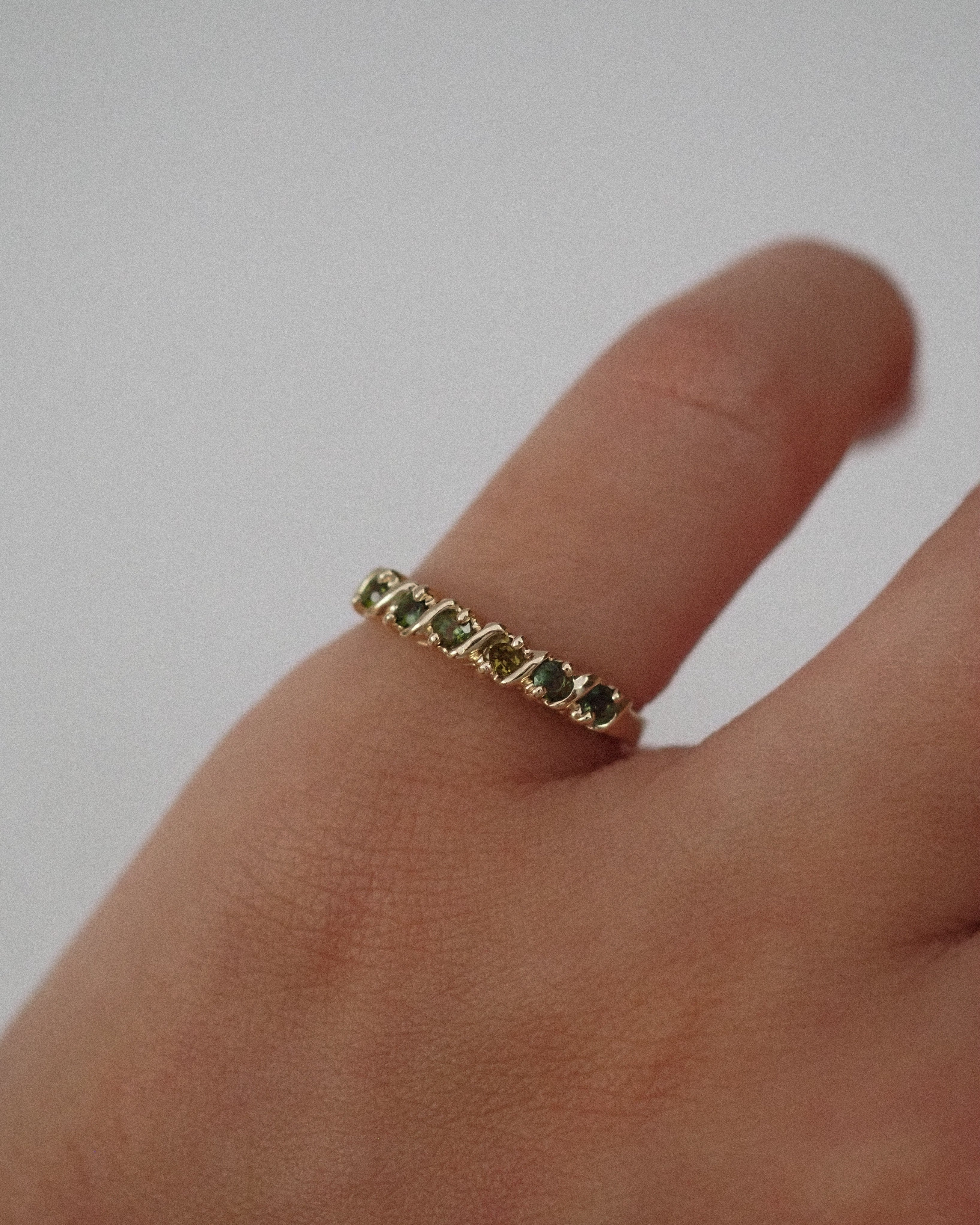 CARMEN RING GREEN TOURMALINES