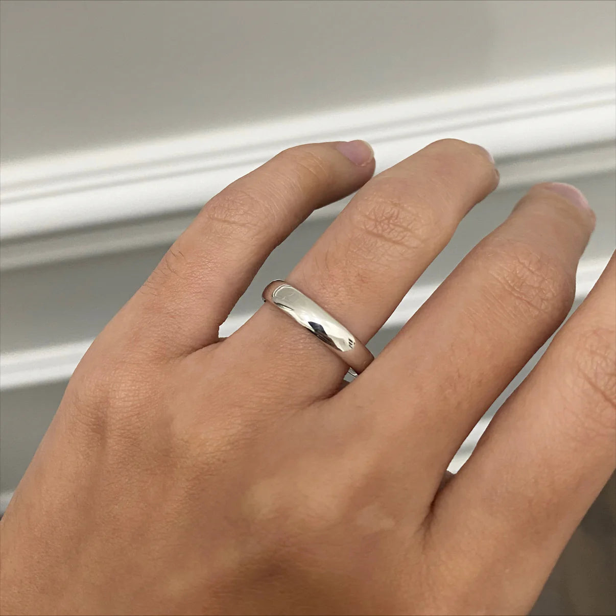 BAND N°02 - WHITE GOLD