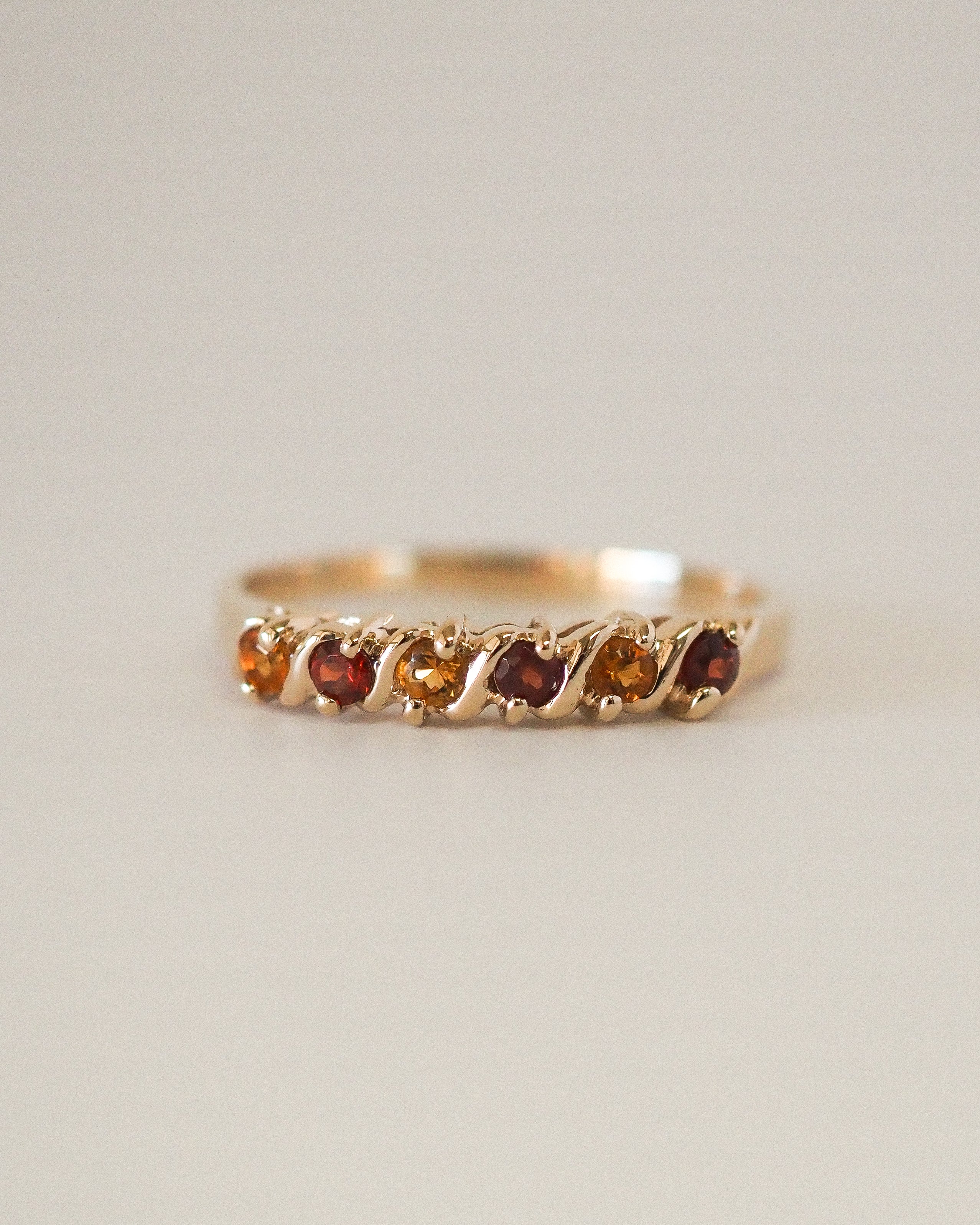 CARMEN RING GARNETS AND CITRINES