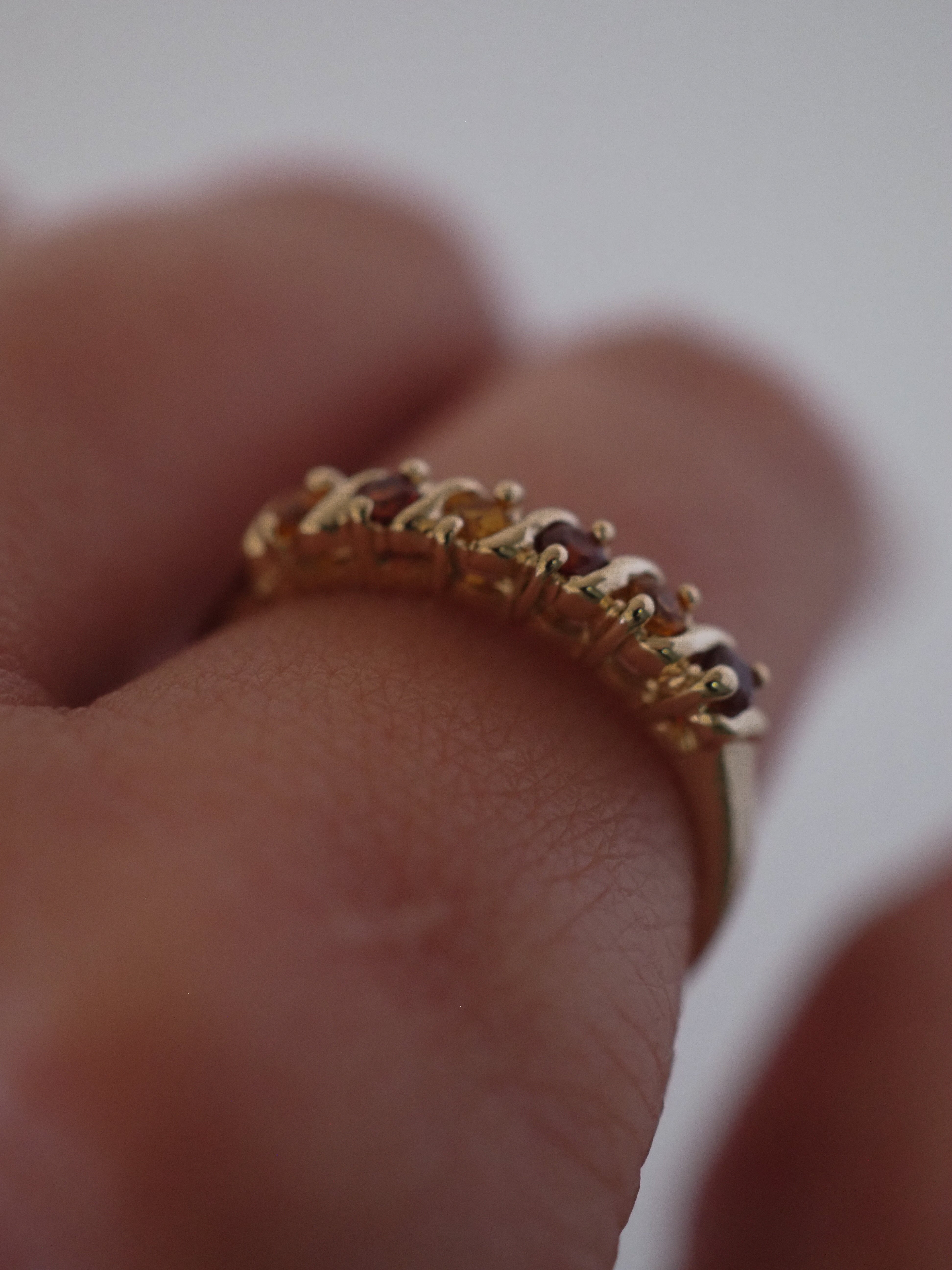 CARMEN RING GARNETS AND CITRINES