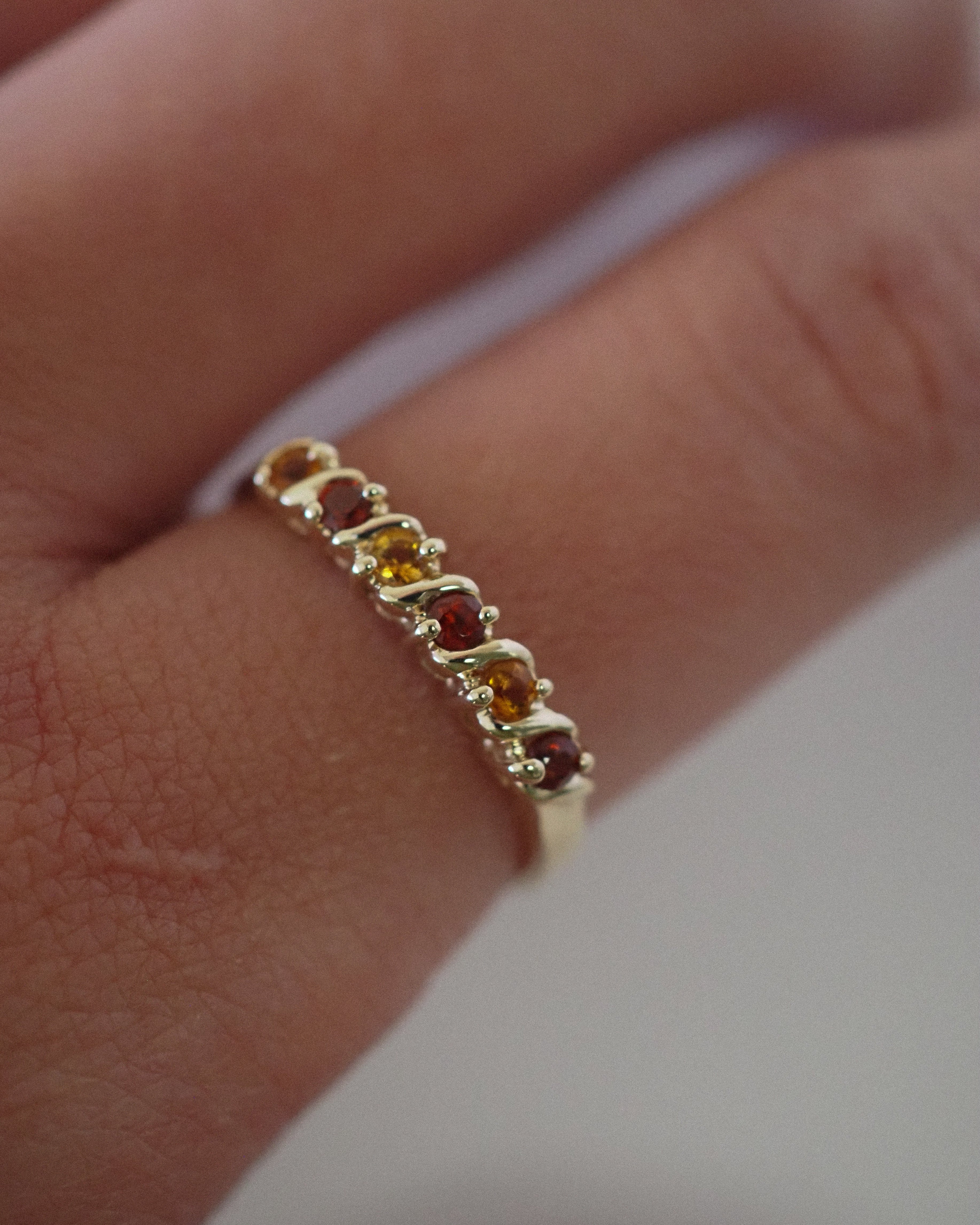 CARMEN RING GARNETS AND CITRINES