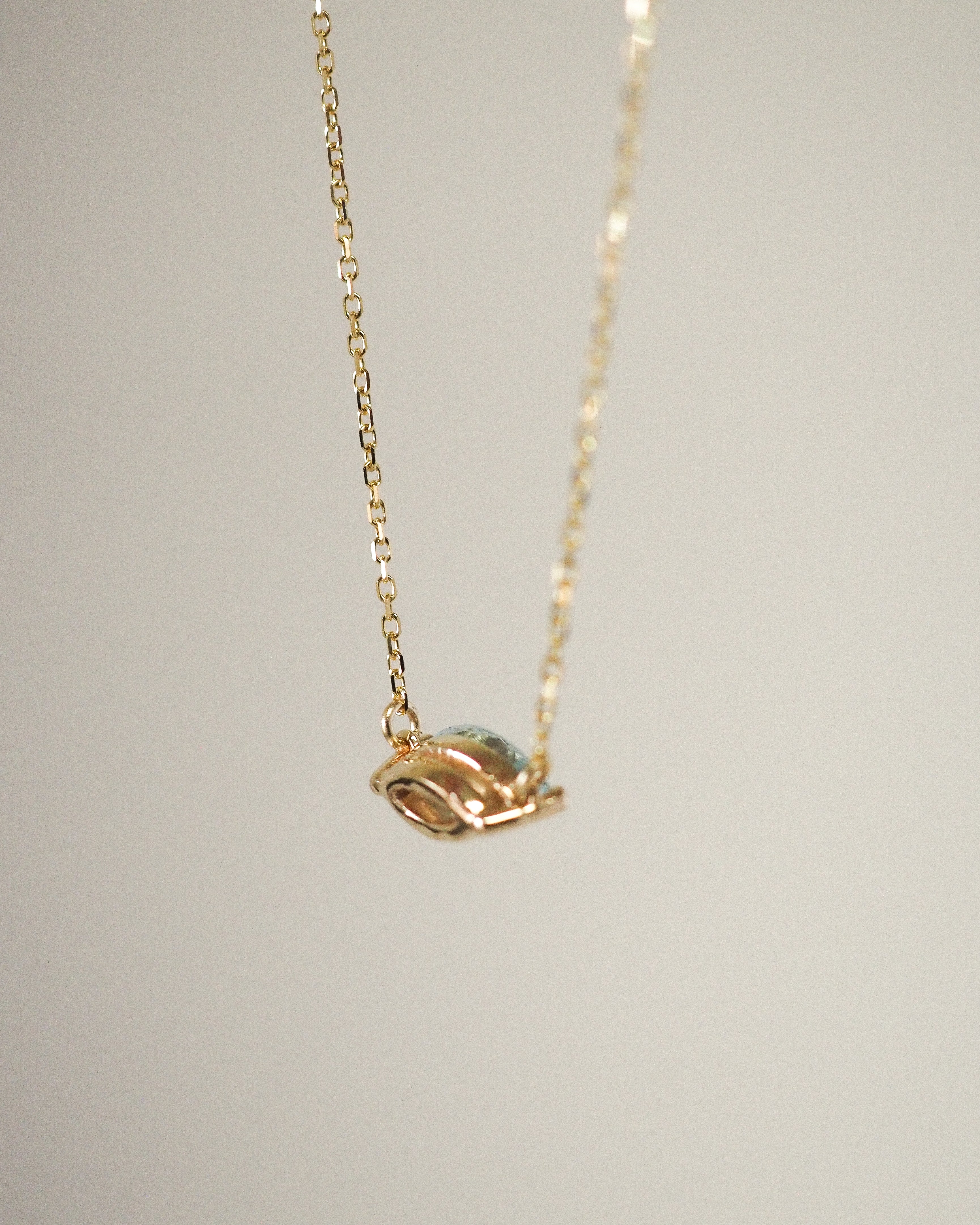 MARQUISE NECKLACE - AQUAMARINE