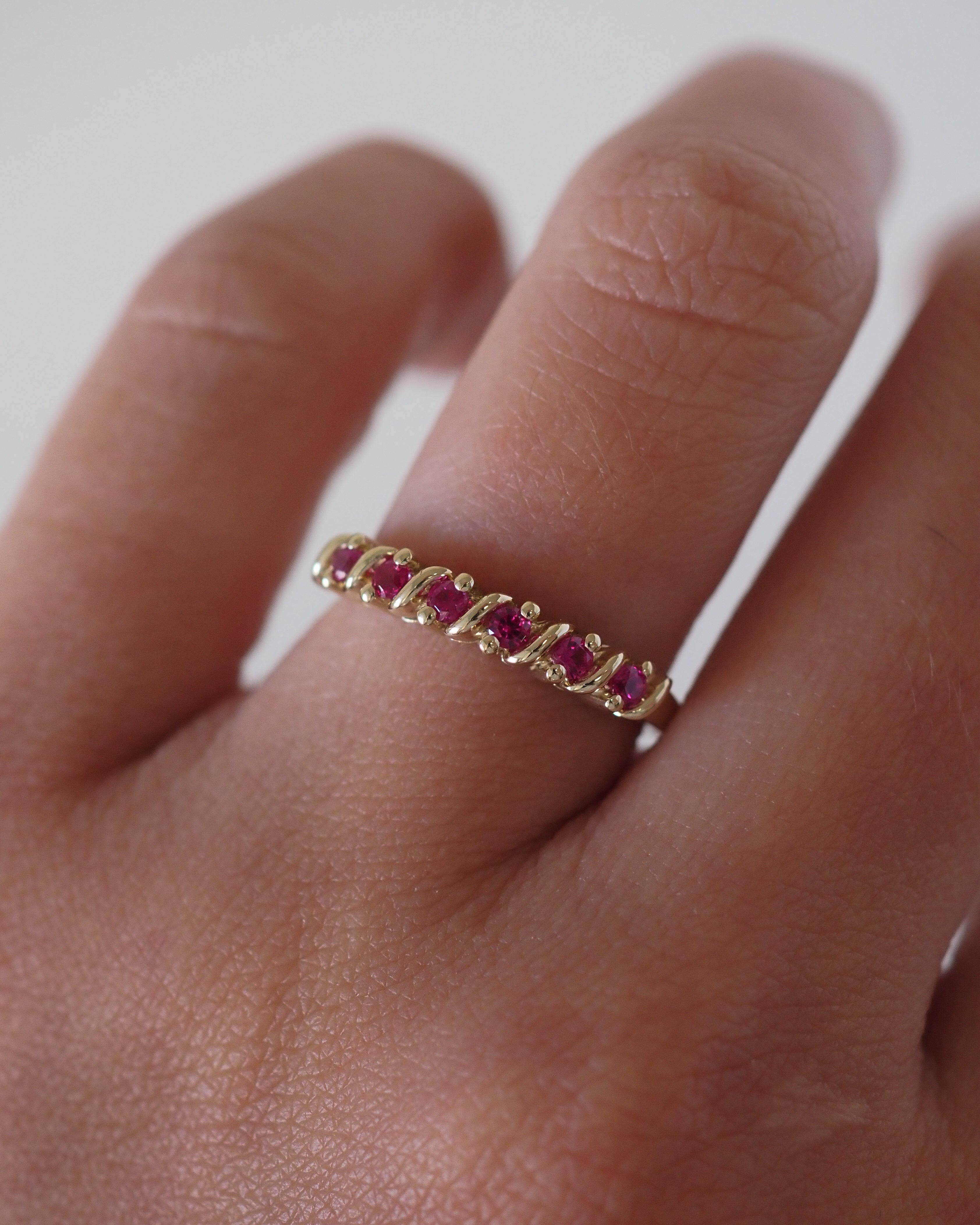 CARMEN RING - HOT PINK CZ