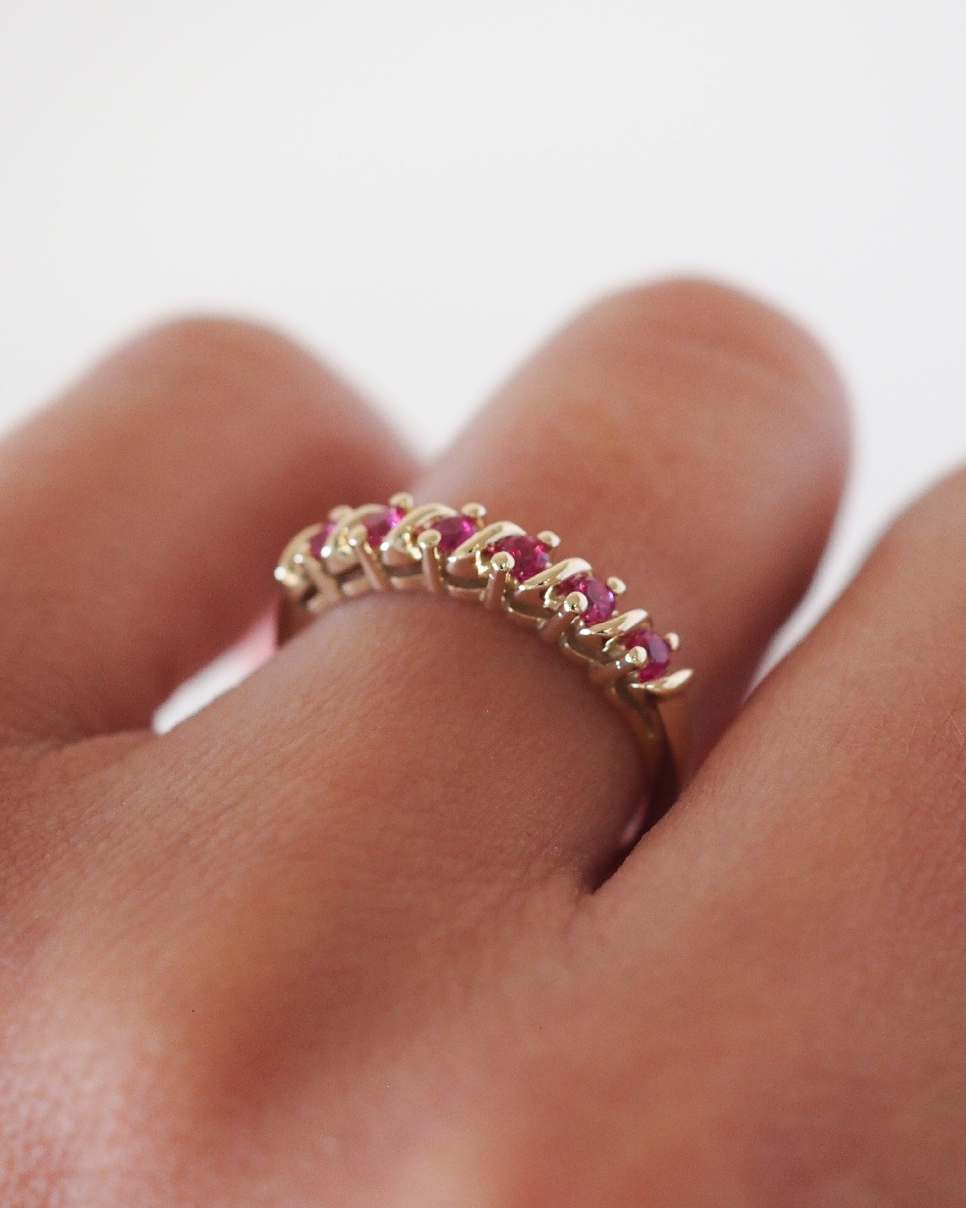 CARMEN RING - HOT PINK CZ