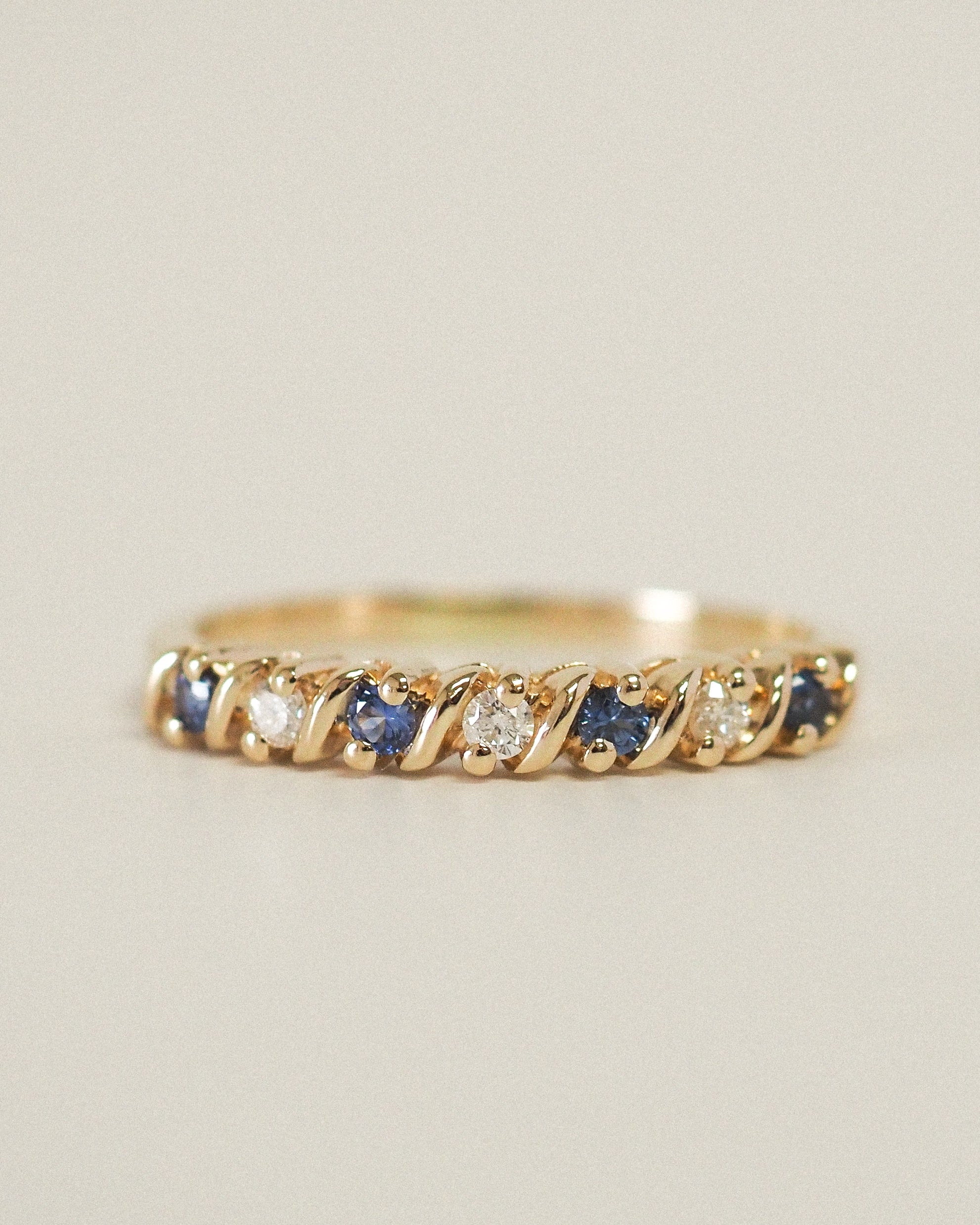 CARMEN RING - DIAMONDS AND SAPPHIRES