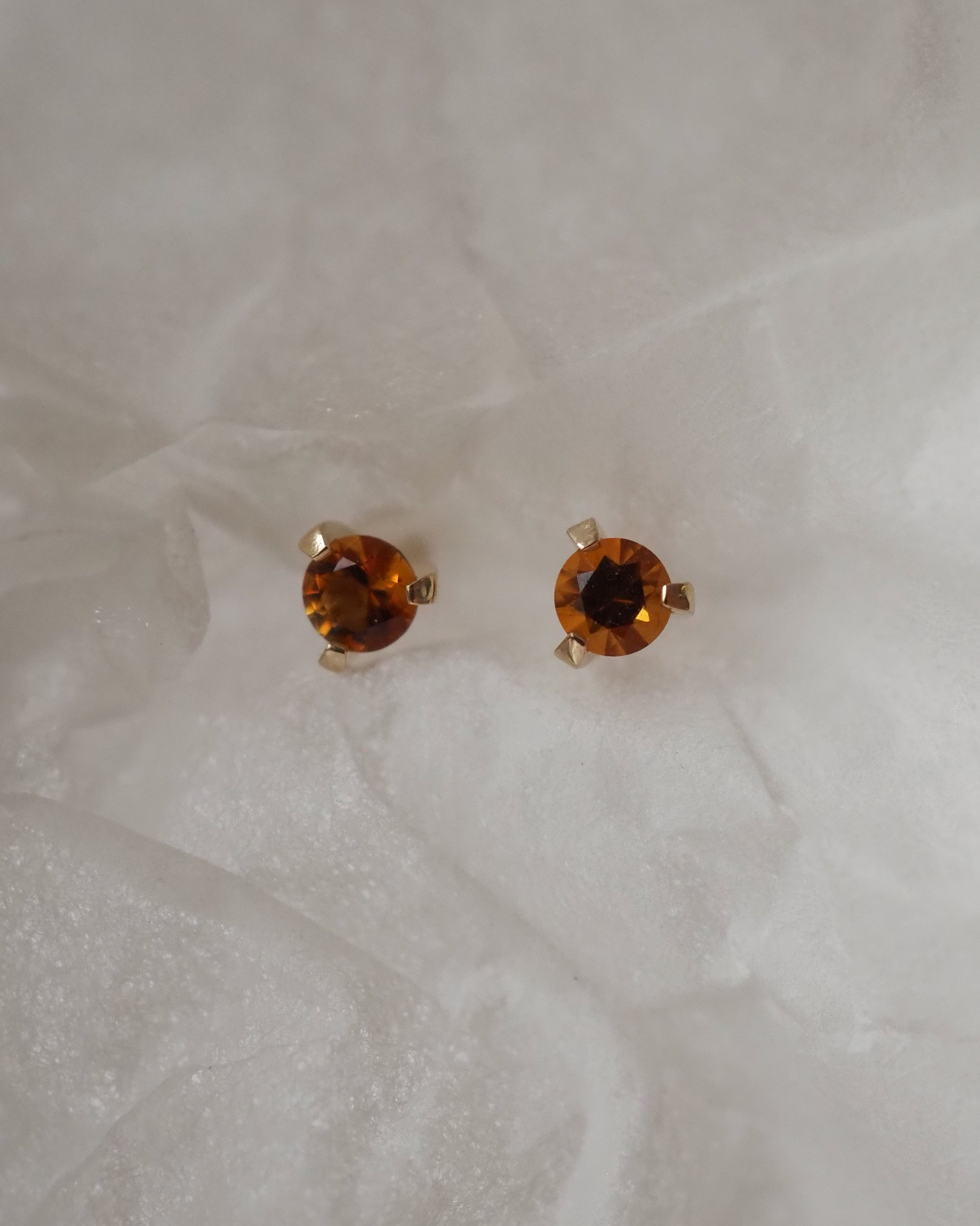 TEREZ STUDS - GOLDEN CITRINES