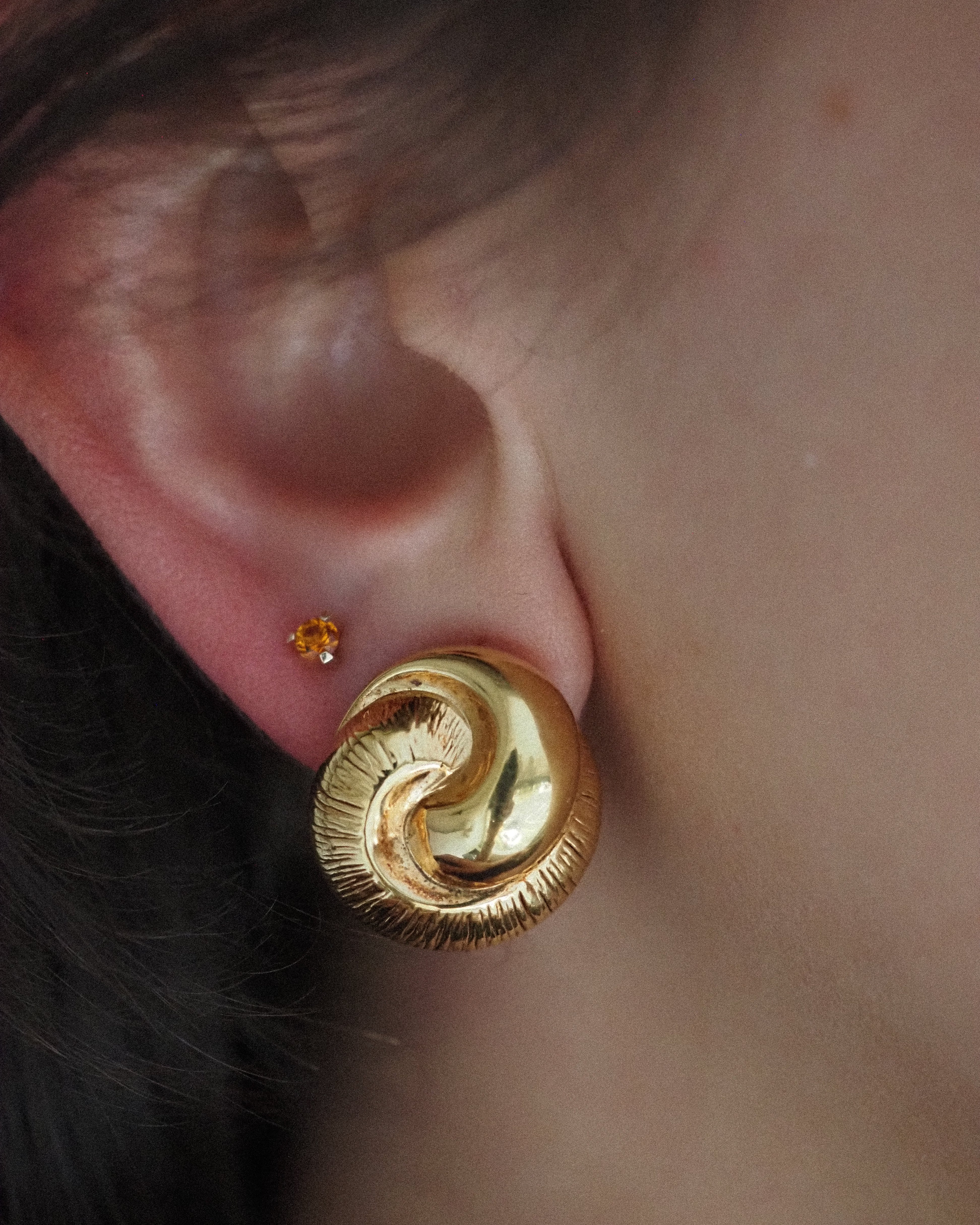 TEREZ STUDS - GOLDEN CITRINES