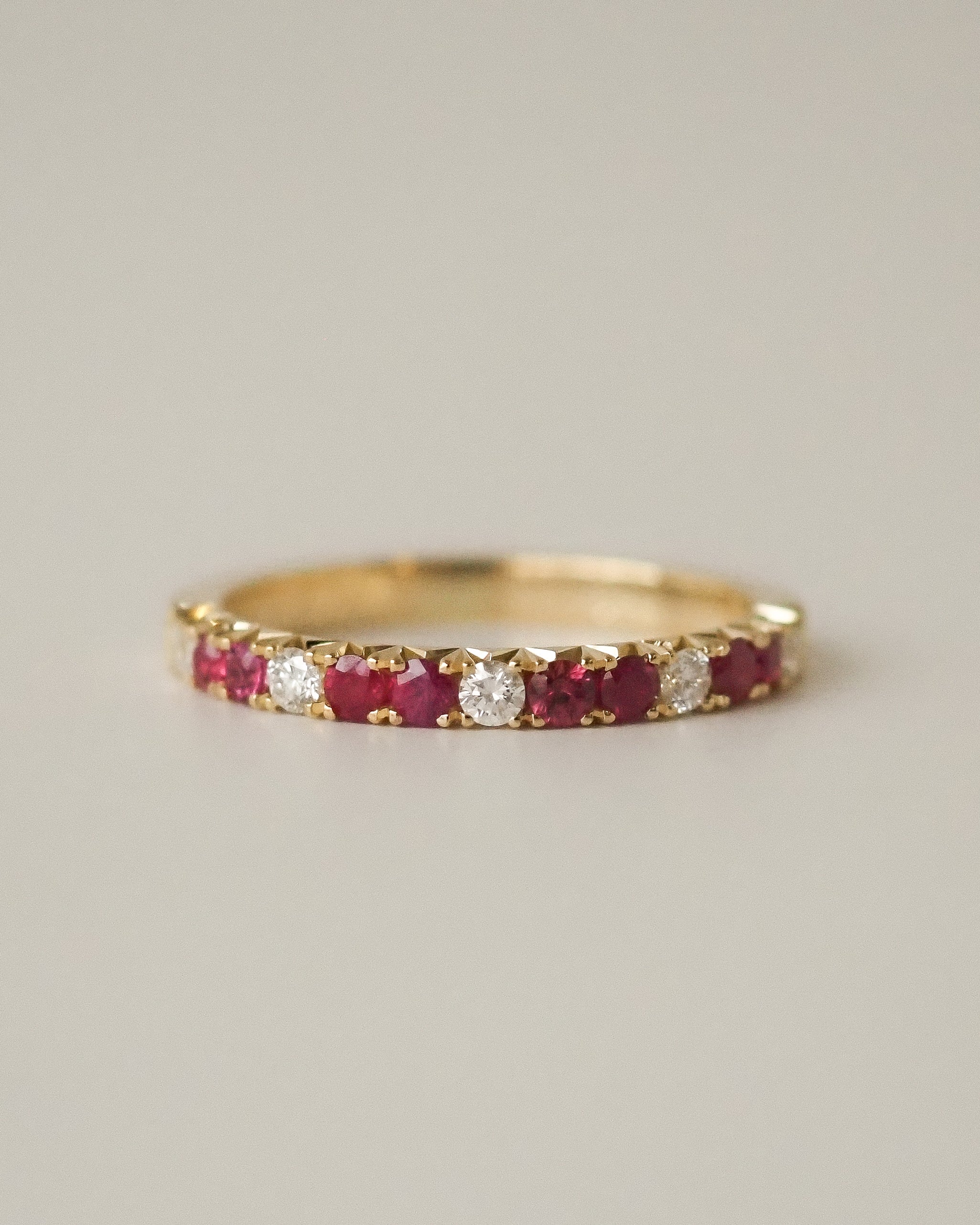 DIAMONDS AND RUBIES CASTLE RING