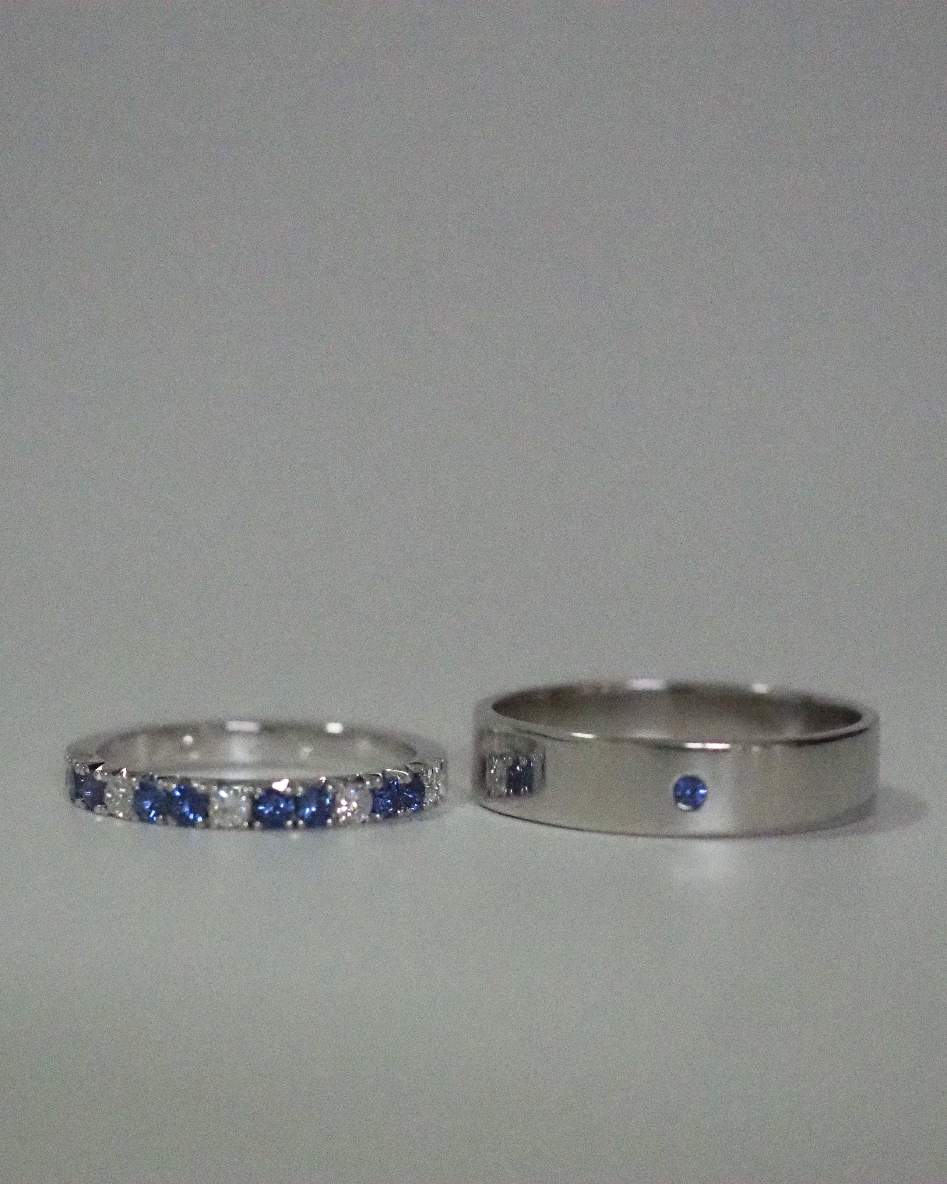 DIAMONDS & SAPPHIRES - WHITE GOLD