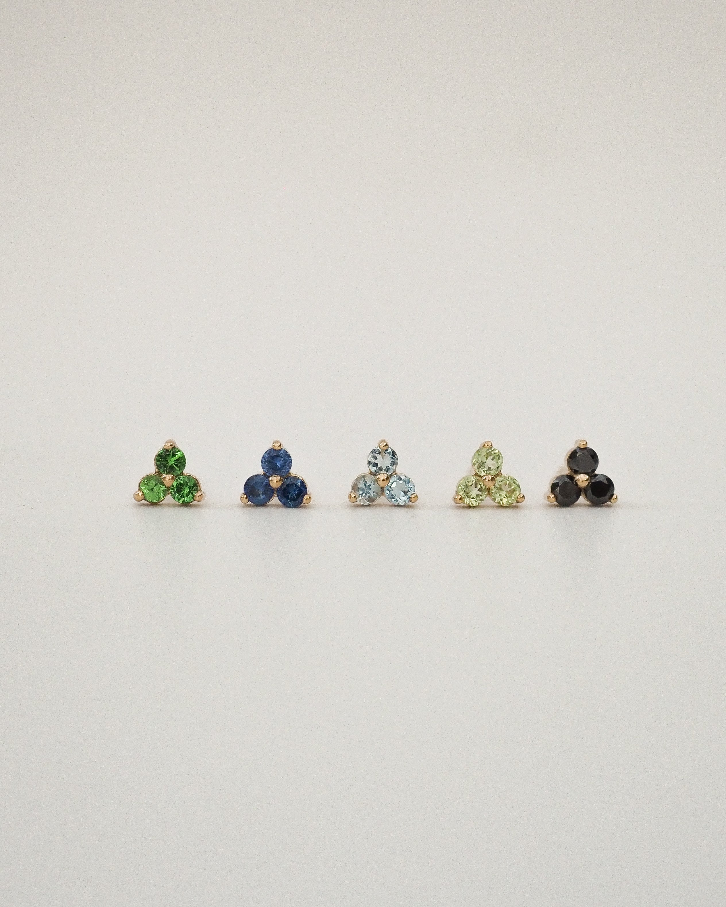 TRILOGY STUD EARRING PERIDOTS