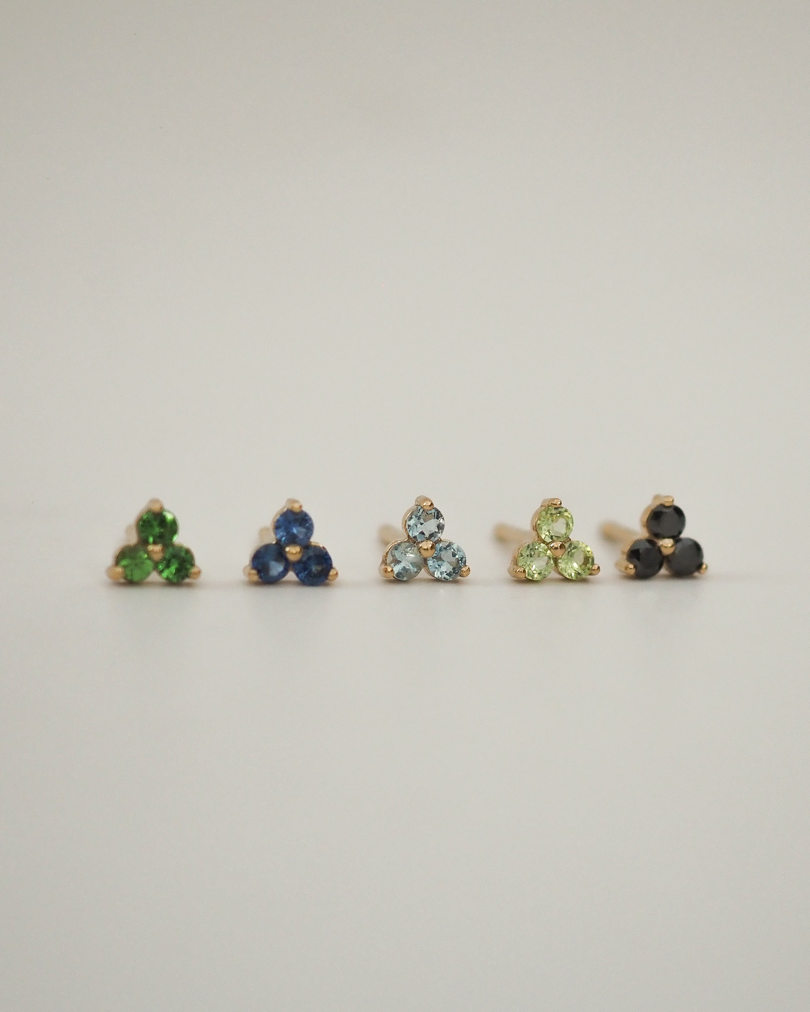 TRILOGY STUD EARRING PERIDOTS