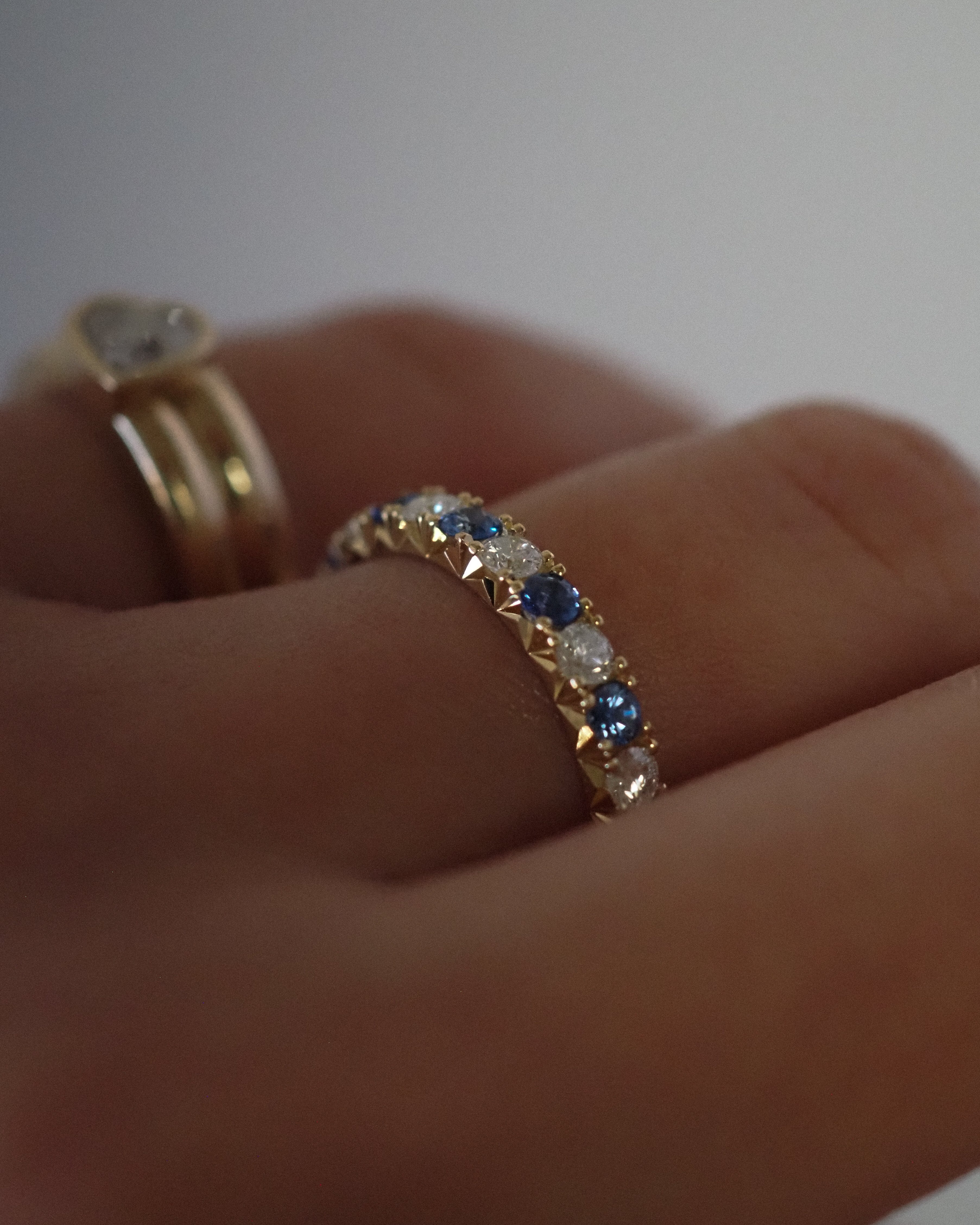 PARISIEN RING DIAMONDS & SAPPHIRES