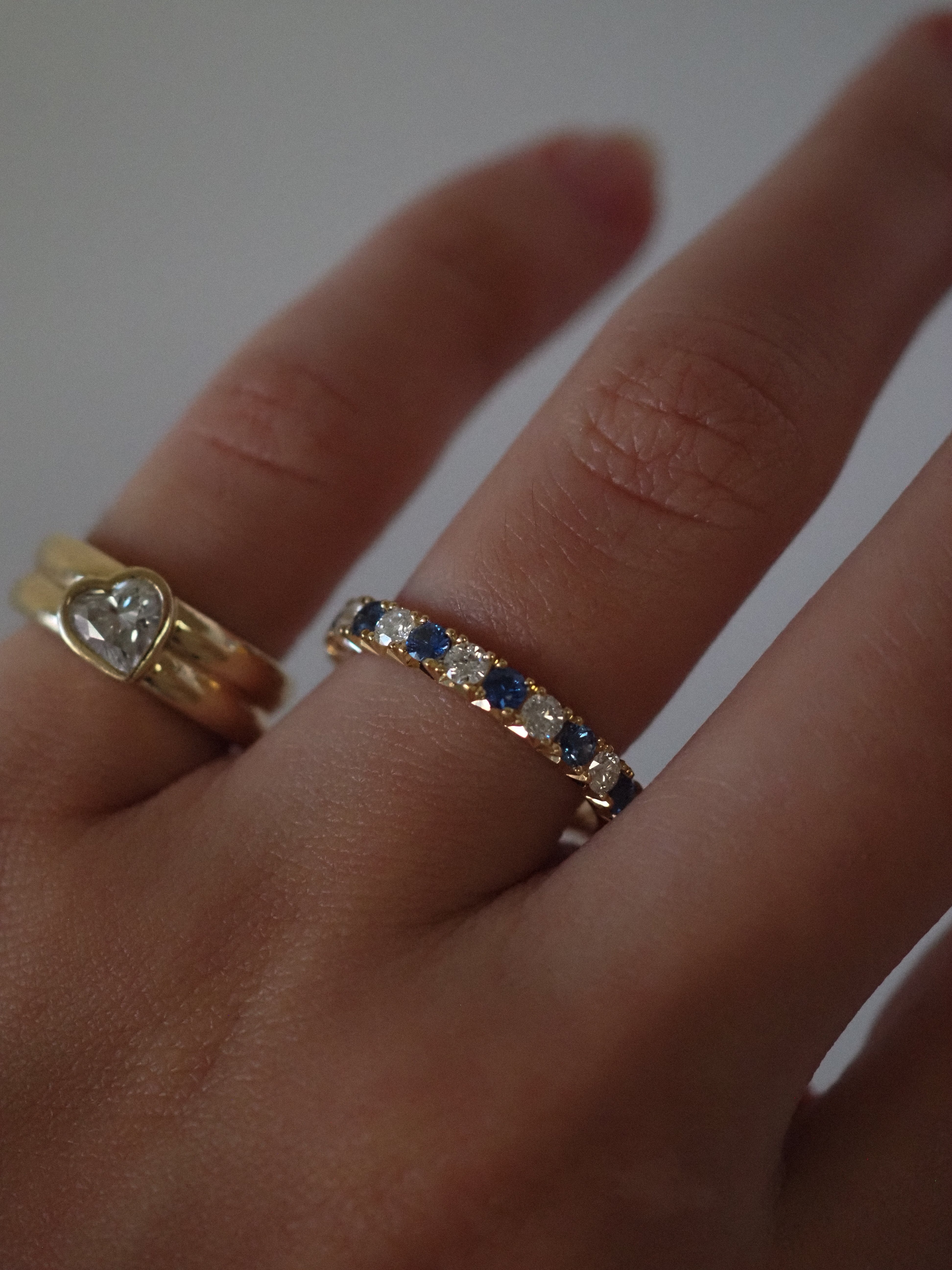 PARISIEN RING DIAMONDS & SAPPHIRES