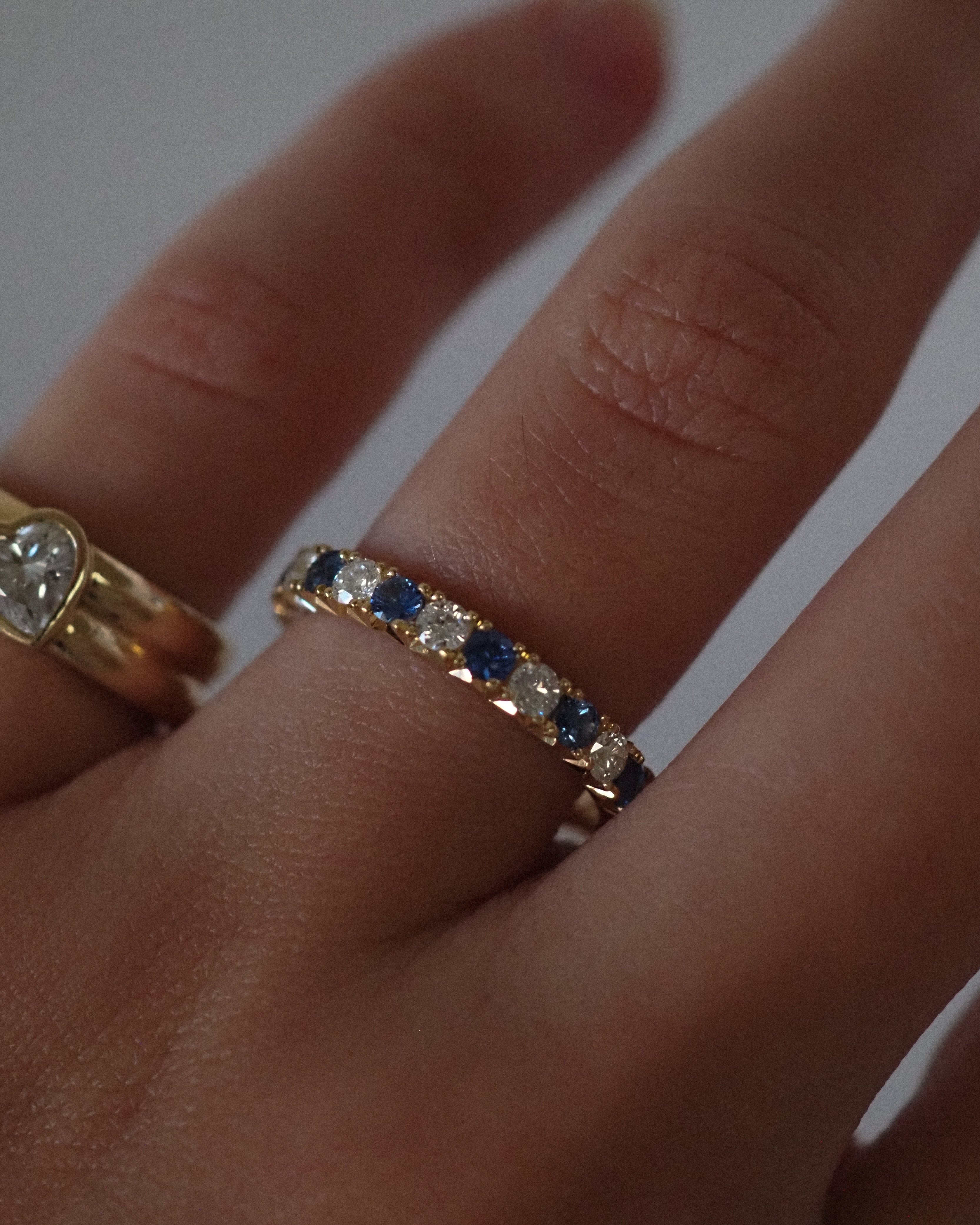PARISIEN RING DIAMONDS & SAPPHIRES