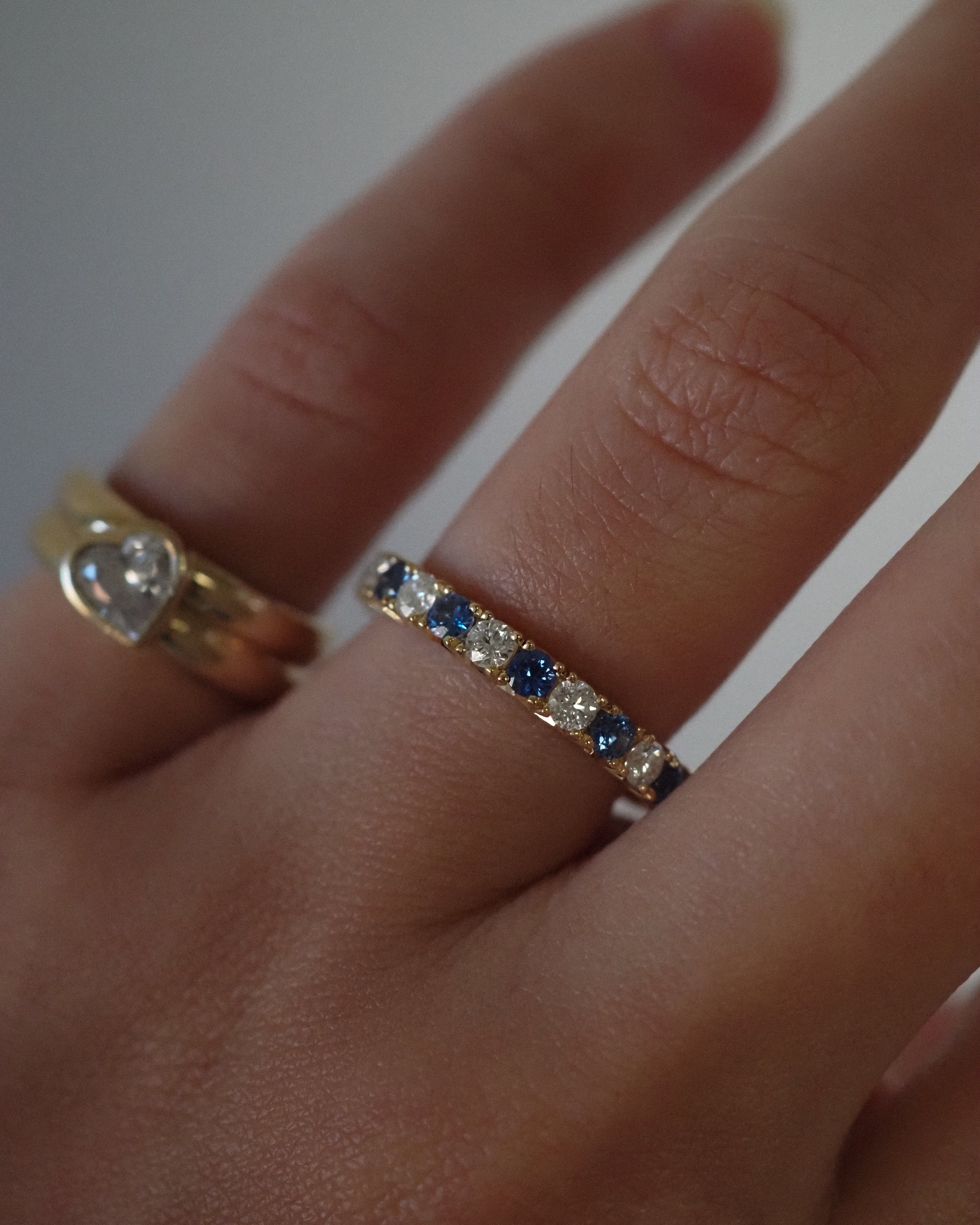 PARISIEN RING DIAMONDS & SAPPHIRES