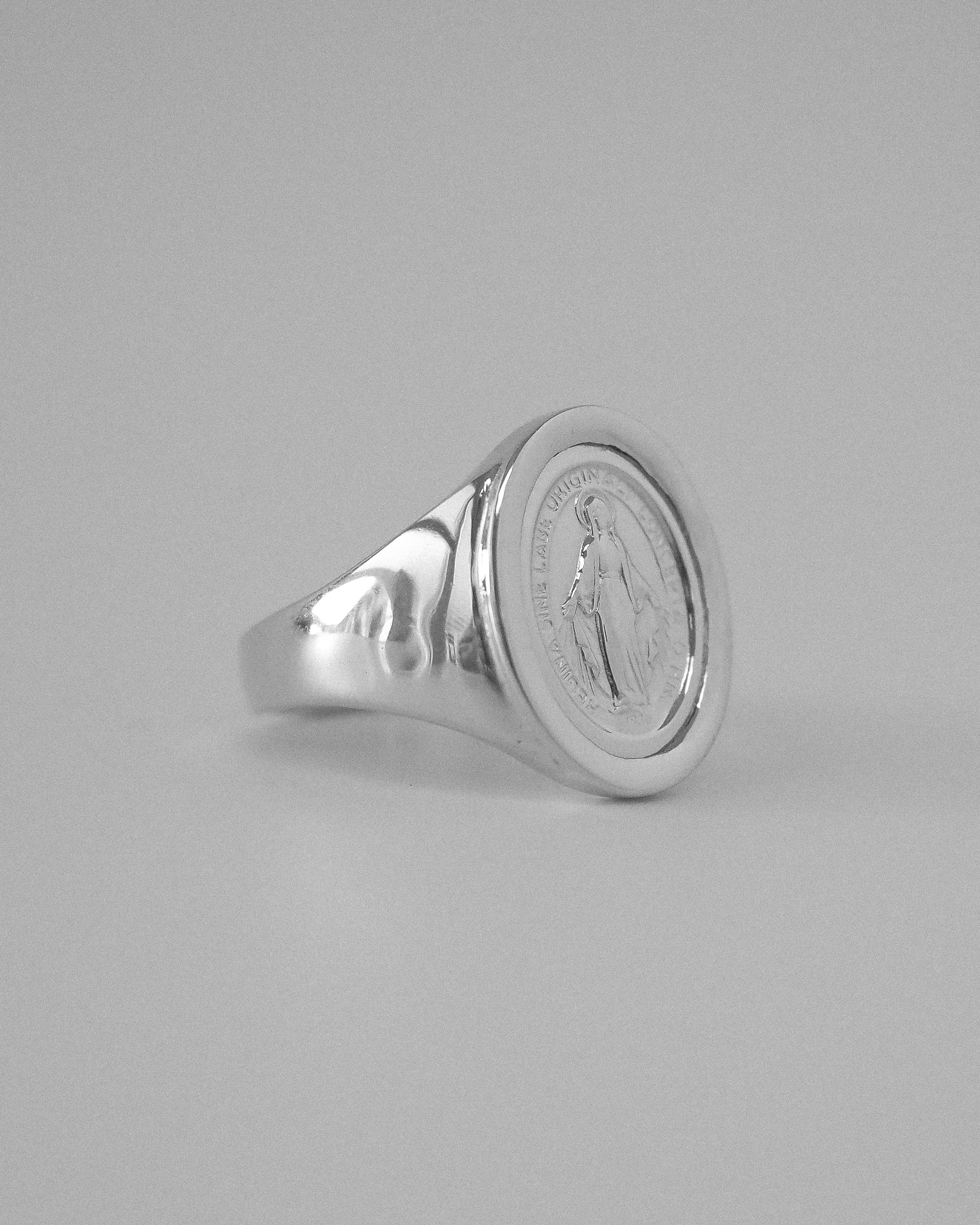 HOLY MEDAL SIGNET RING