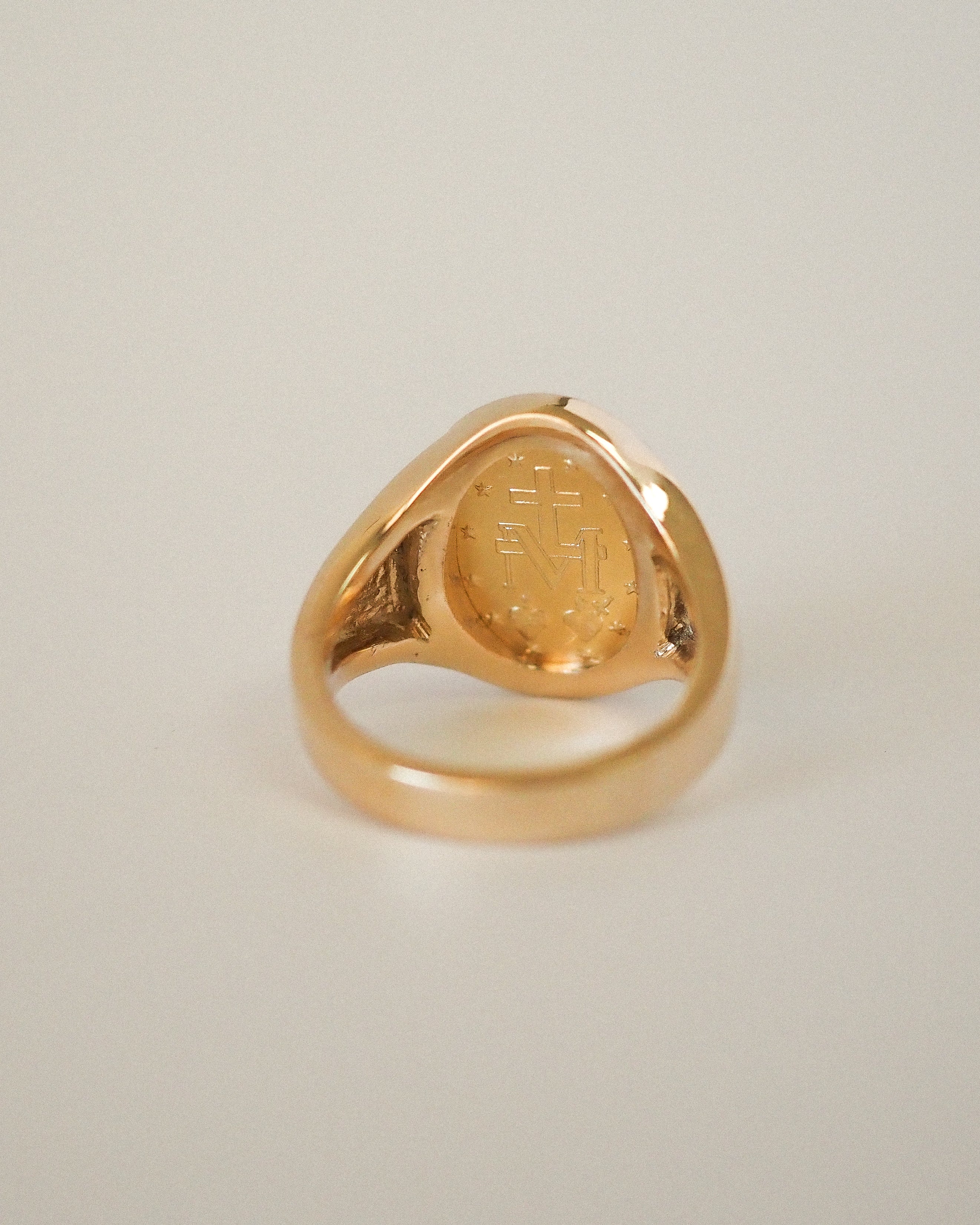 HOLY MEDAL SIGNET RING