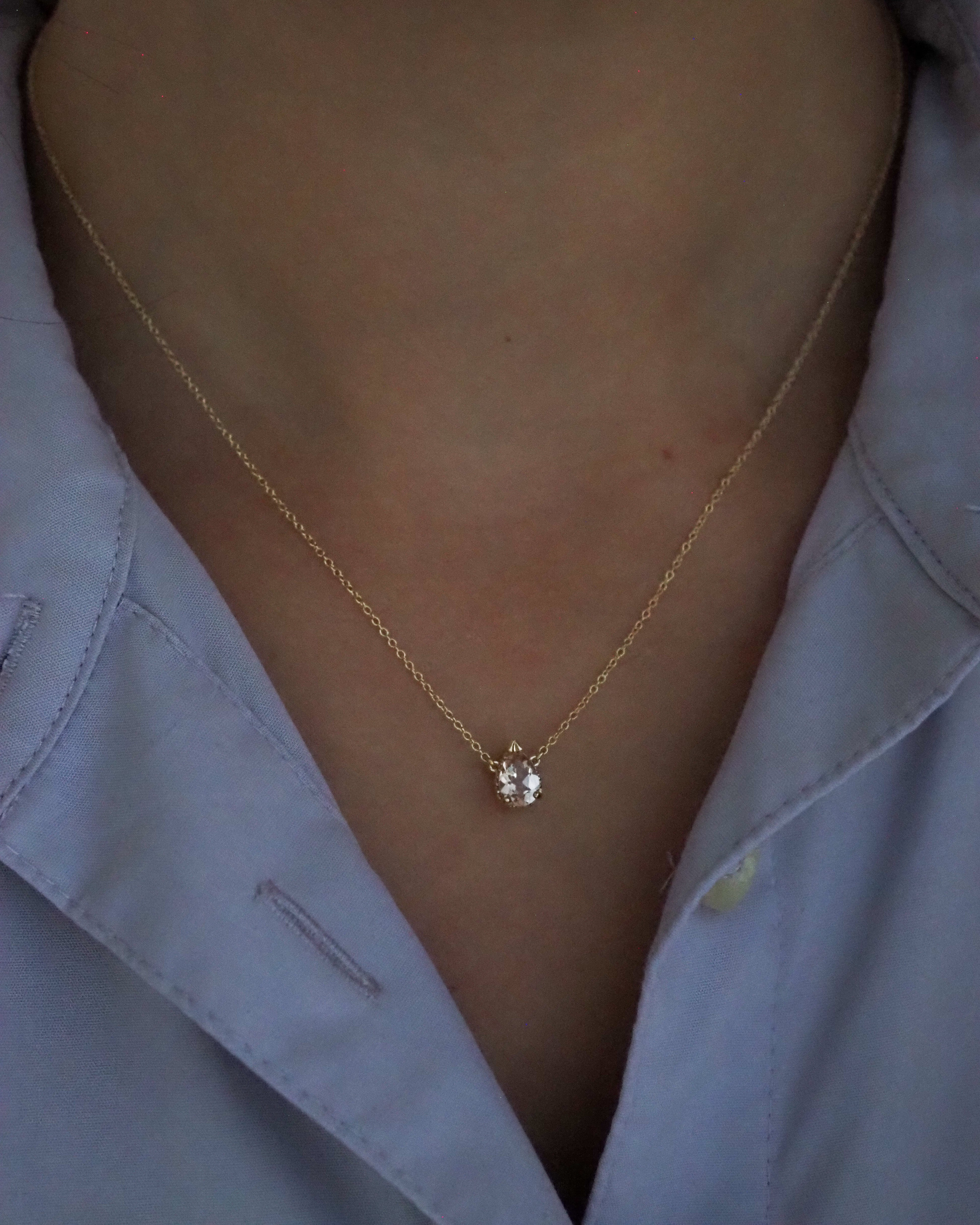 SARAH NECKLACE - MORGANITE