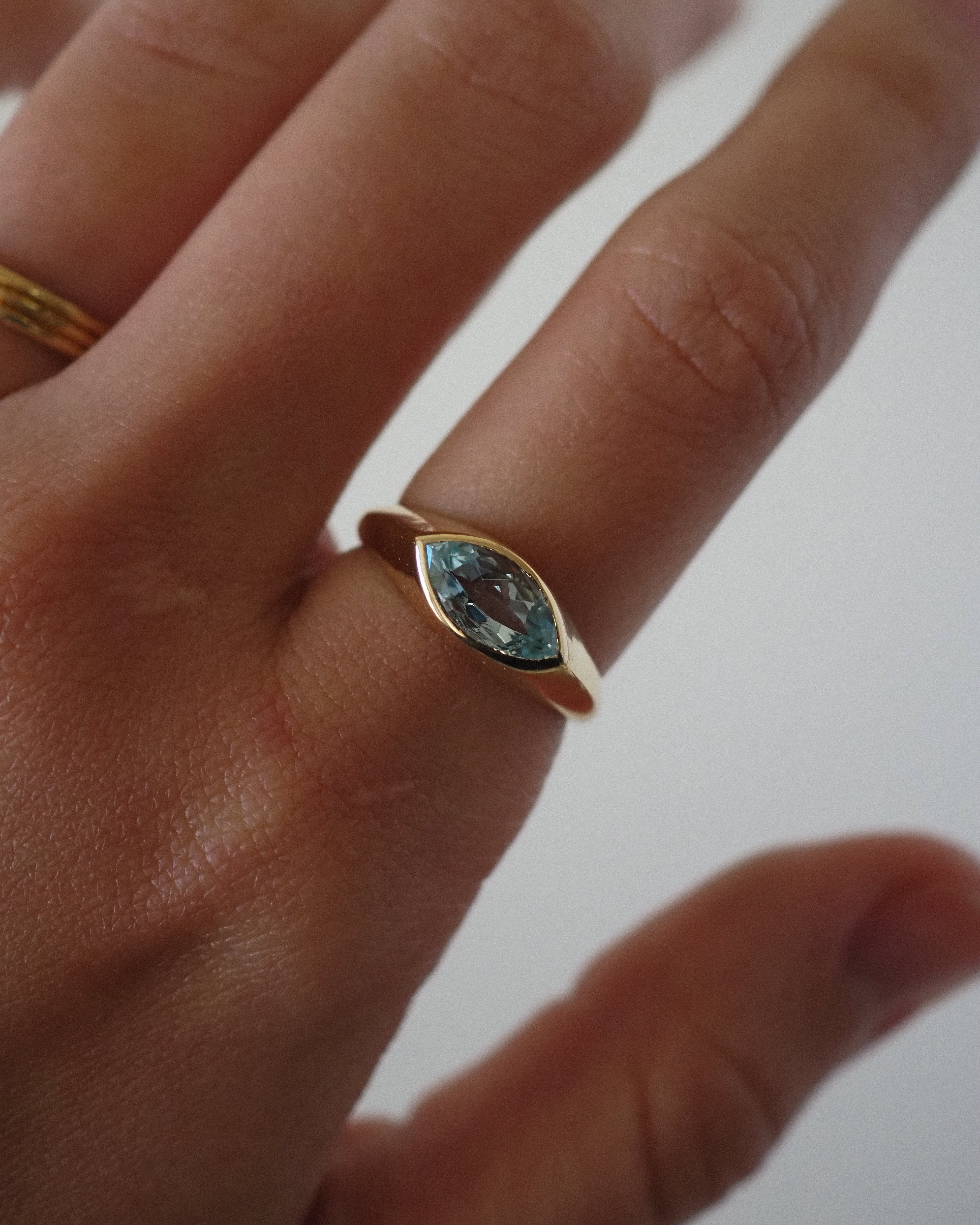 CELINE RING - BLUE TOPAZ