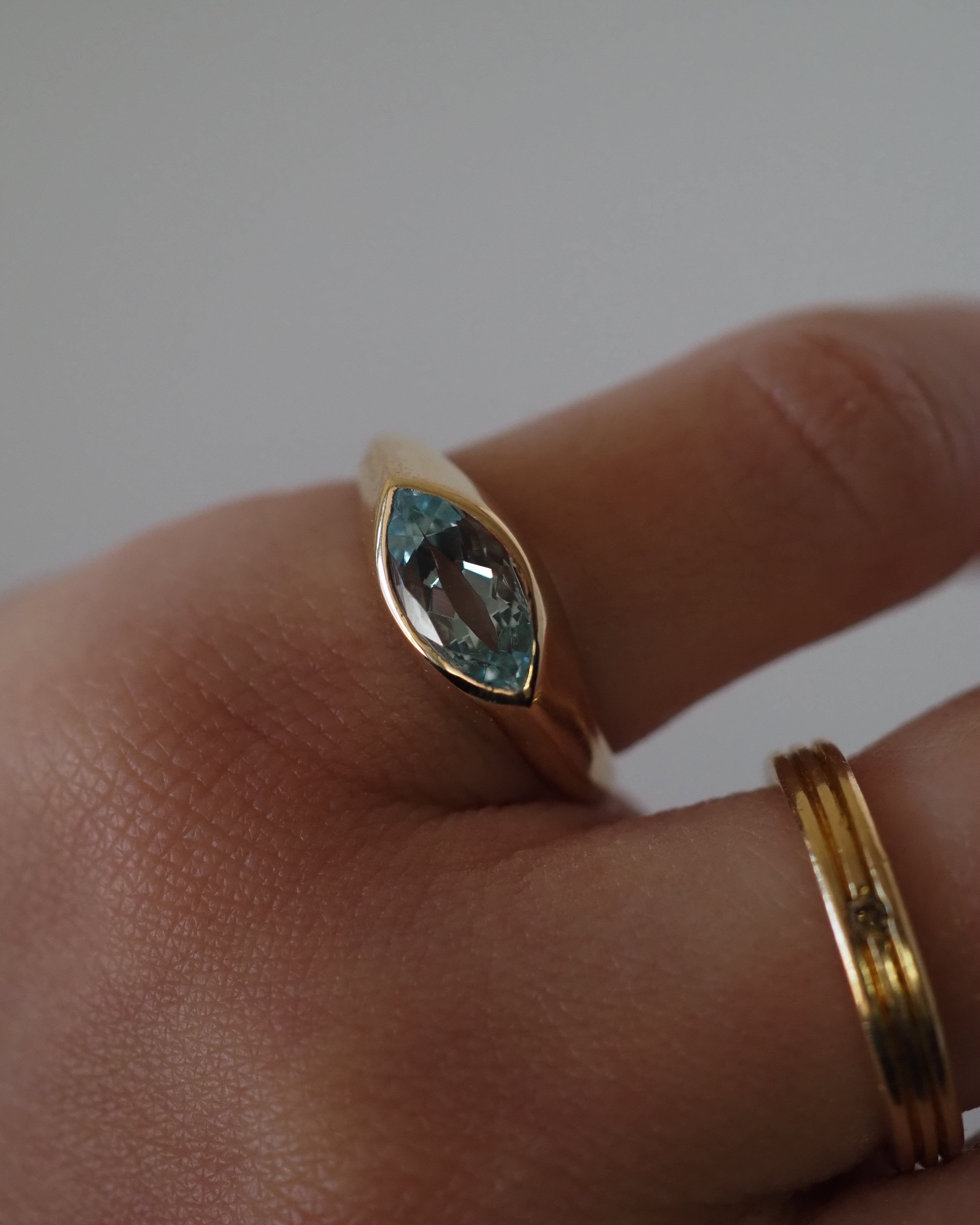 CELINE RING - BLUE TOPAZ