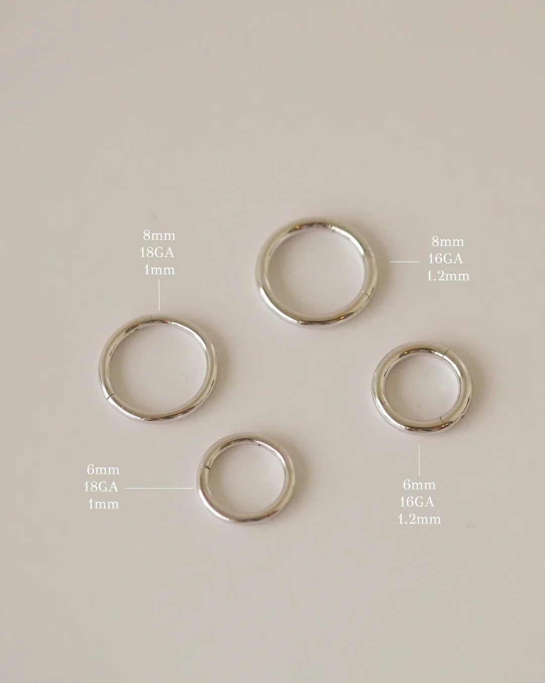 14k IDEAL PIERCING HOOP